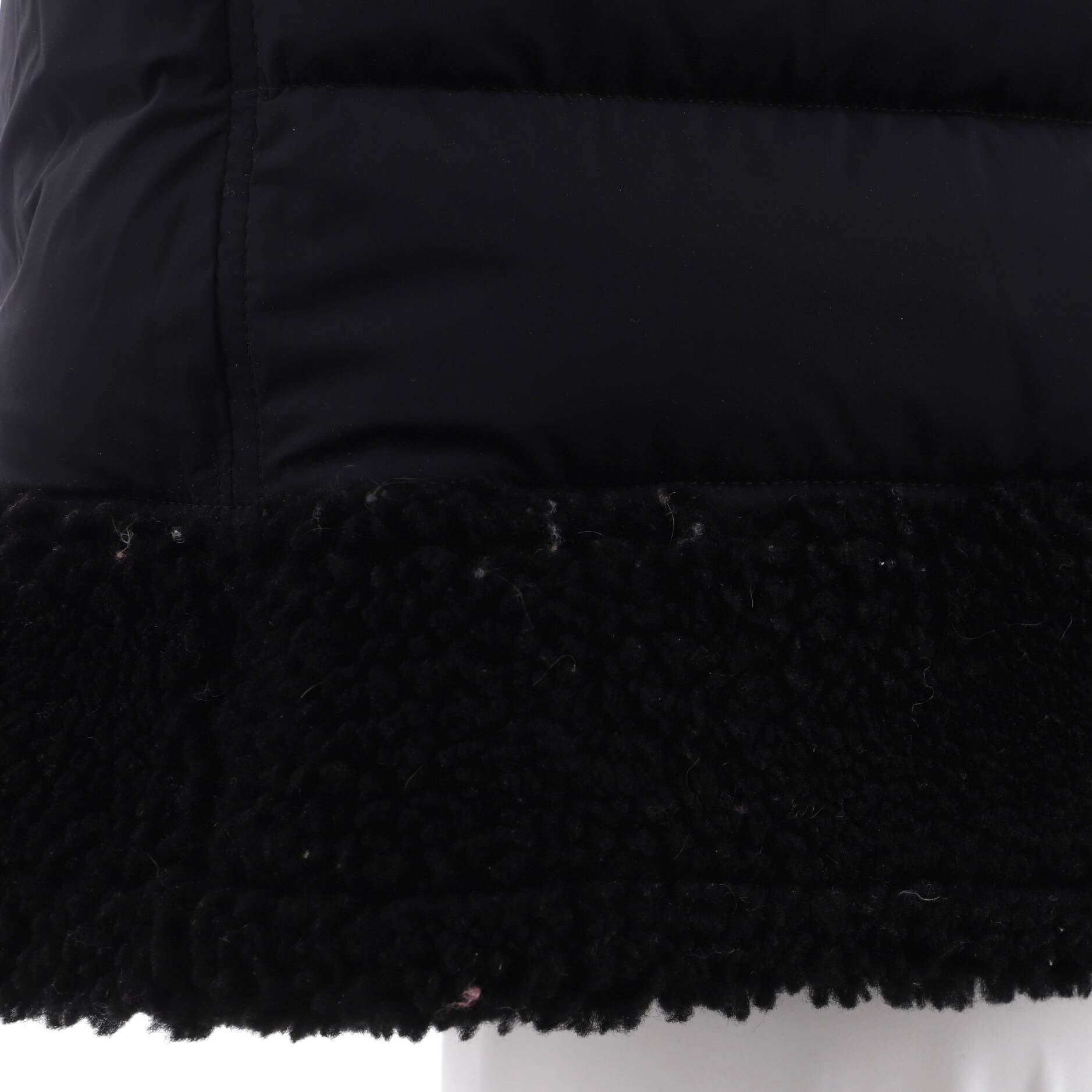 Women's Vanna Puffer Jacket Quilted Nylon and Leather with Shearling and Down