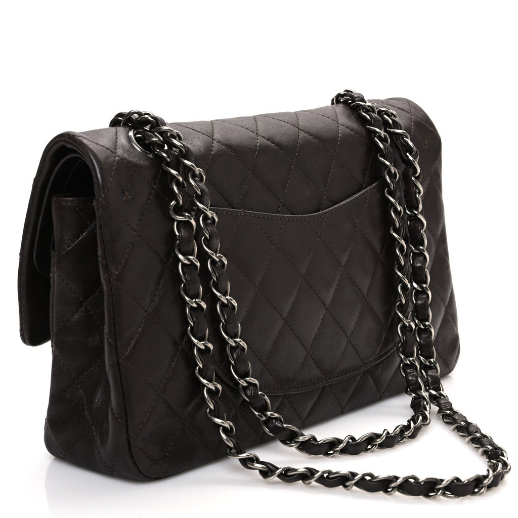 Lambskin Quilted Medium Hybrid Reissue Flap Brown