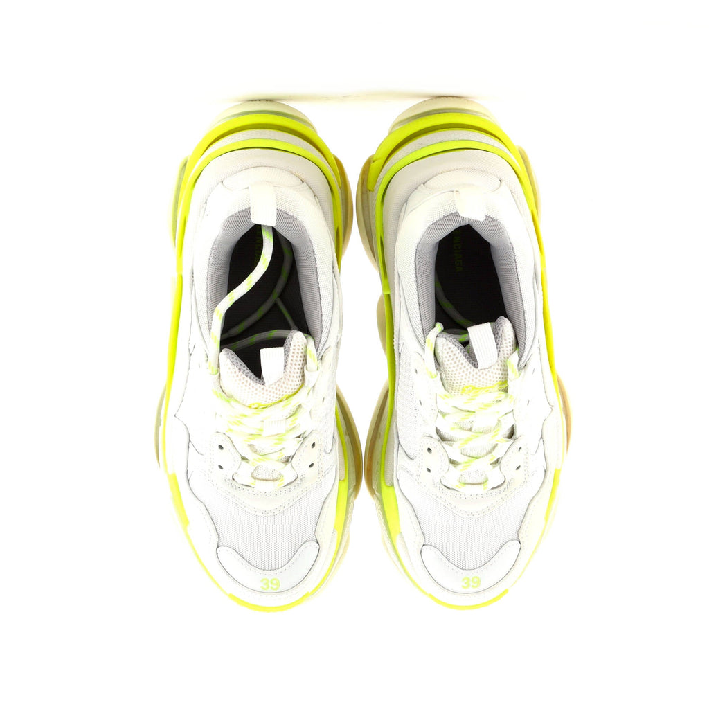 Men's Triple S Sneakers Fabric and Mesh with Faux Leather