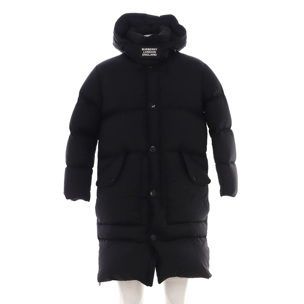 Men's Detachable Hood Oversized Puffer Jacket Quilted Polyamide with Down