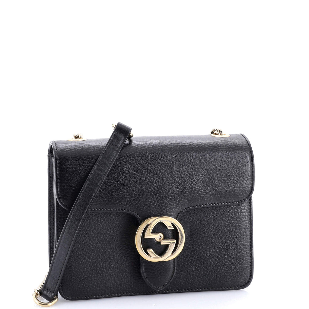 Interlocking Shoulder Bag Leather Small