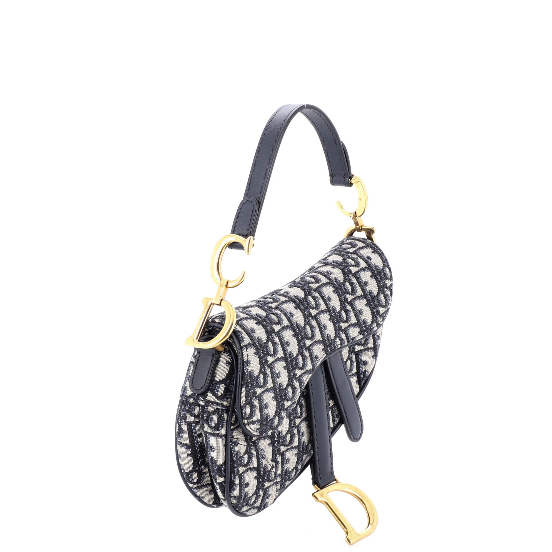 Saddle Handbag Oblique Canvas Mini