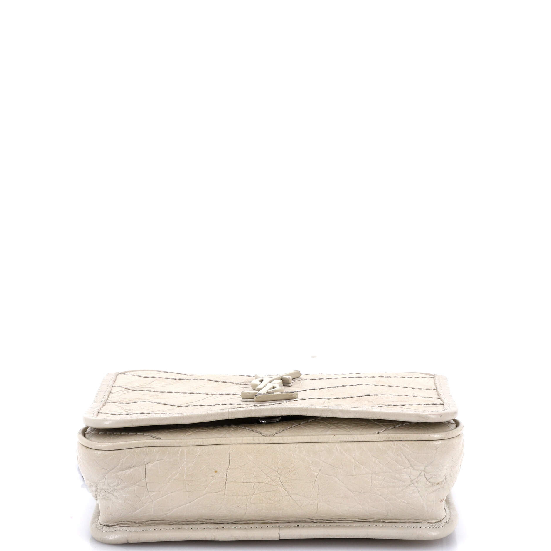 Niki Chain Wallet Matelasse Chevron Leather