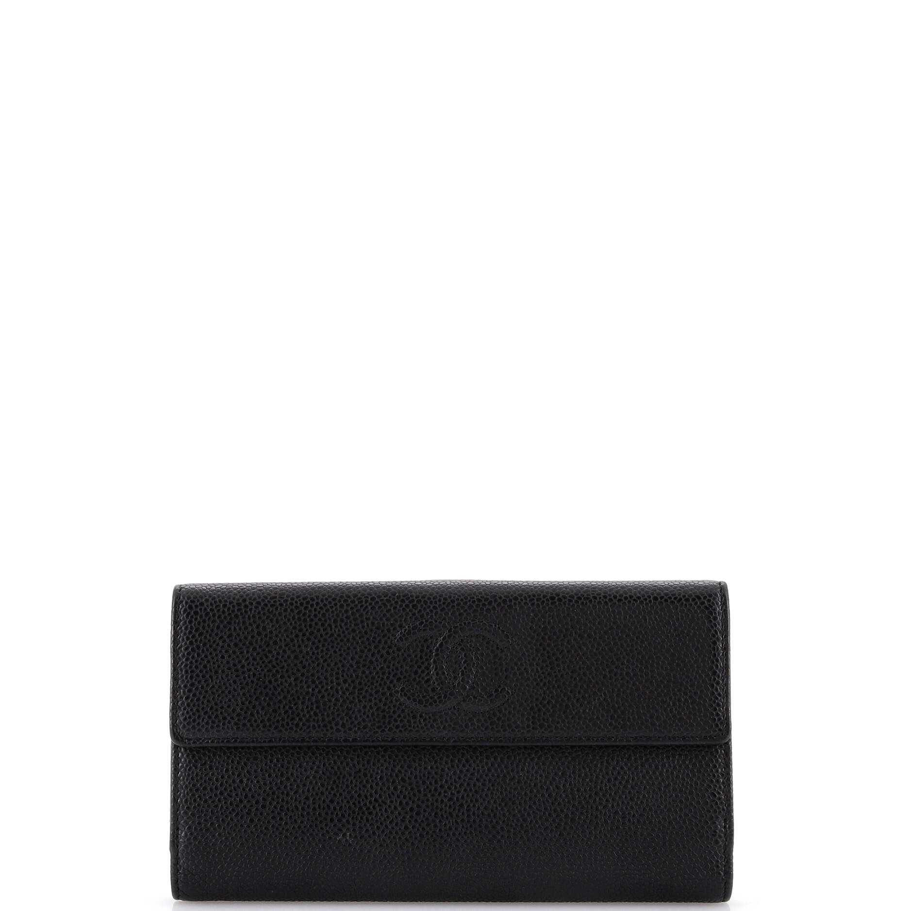 Timeless CC Flap Wallet Caviar Long