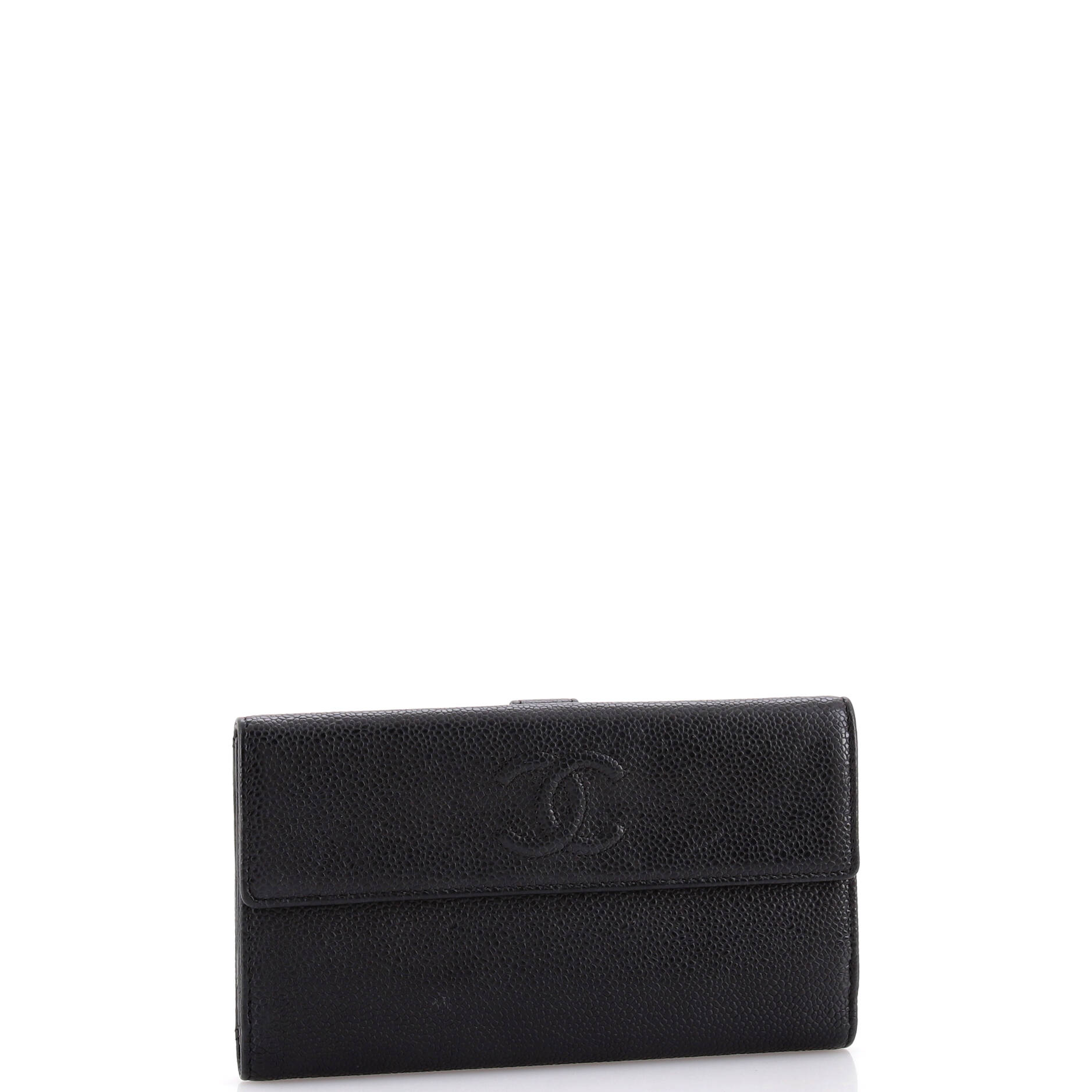 Timeless CC Flap Wallet Caviar Long