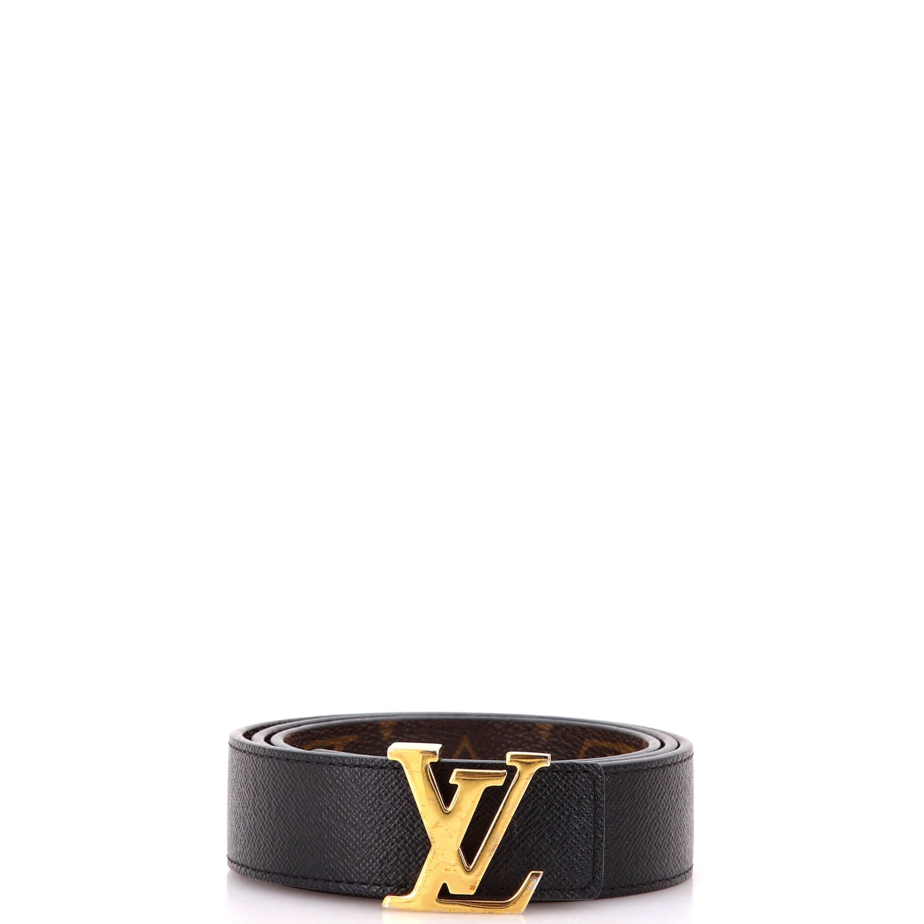 LV Initiales Reversible Belt Monogram Canvas and Leather Medium