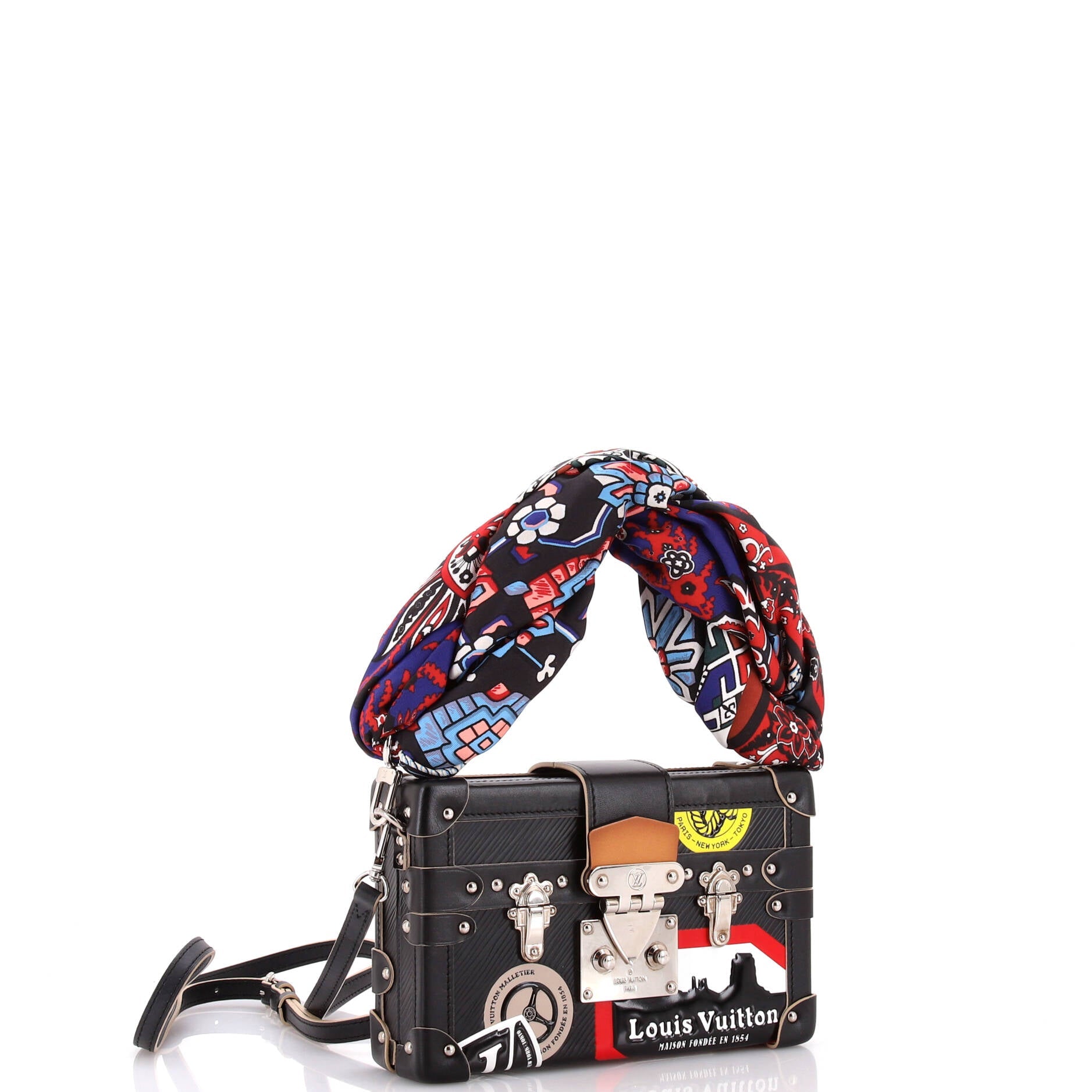 Petite Malle Handbag Limited Edition World Tour Epi Leather