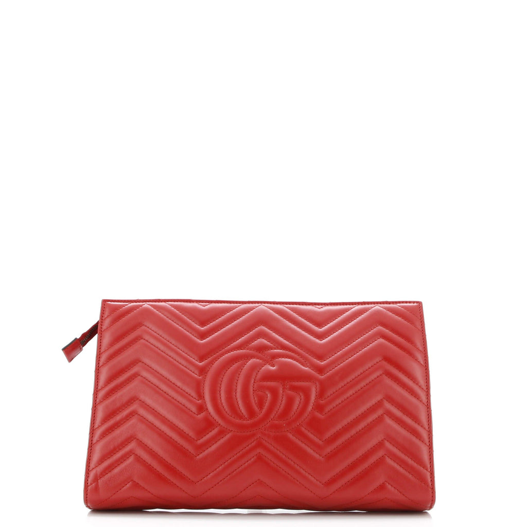 GG Marmont Clutch Matelasse Leather