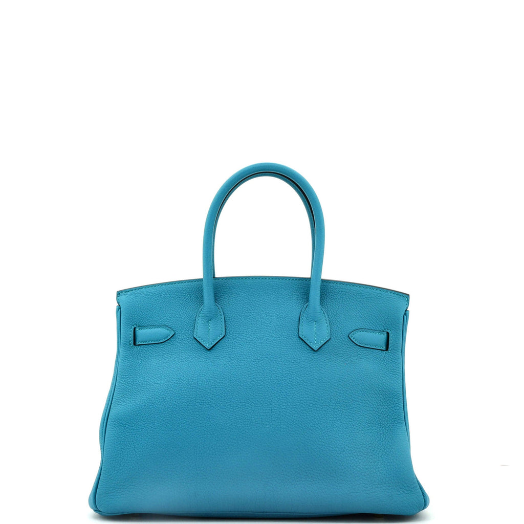 Birkin Handbag Turquoise Togo with Gold Hardware 30