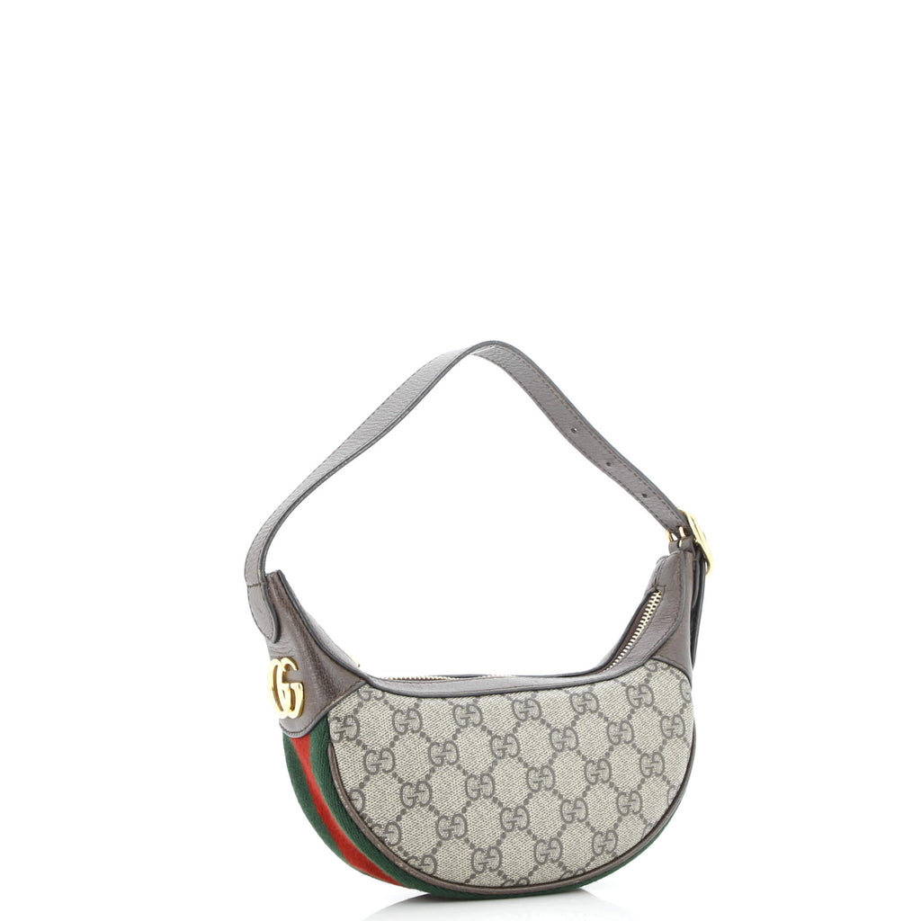 Ophidia Half Moon Bag GG Coated Canvas Mini