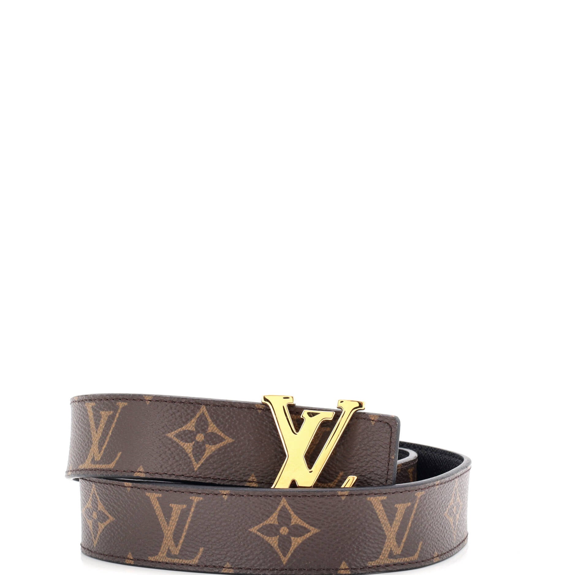 LV Initiales Reversible Belt Monogram Canvas and Leather Medium