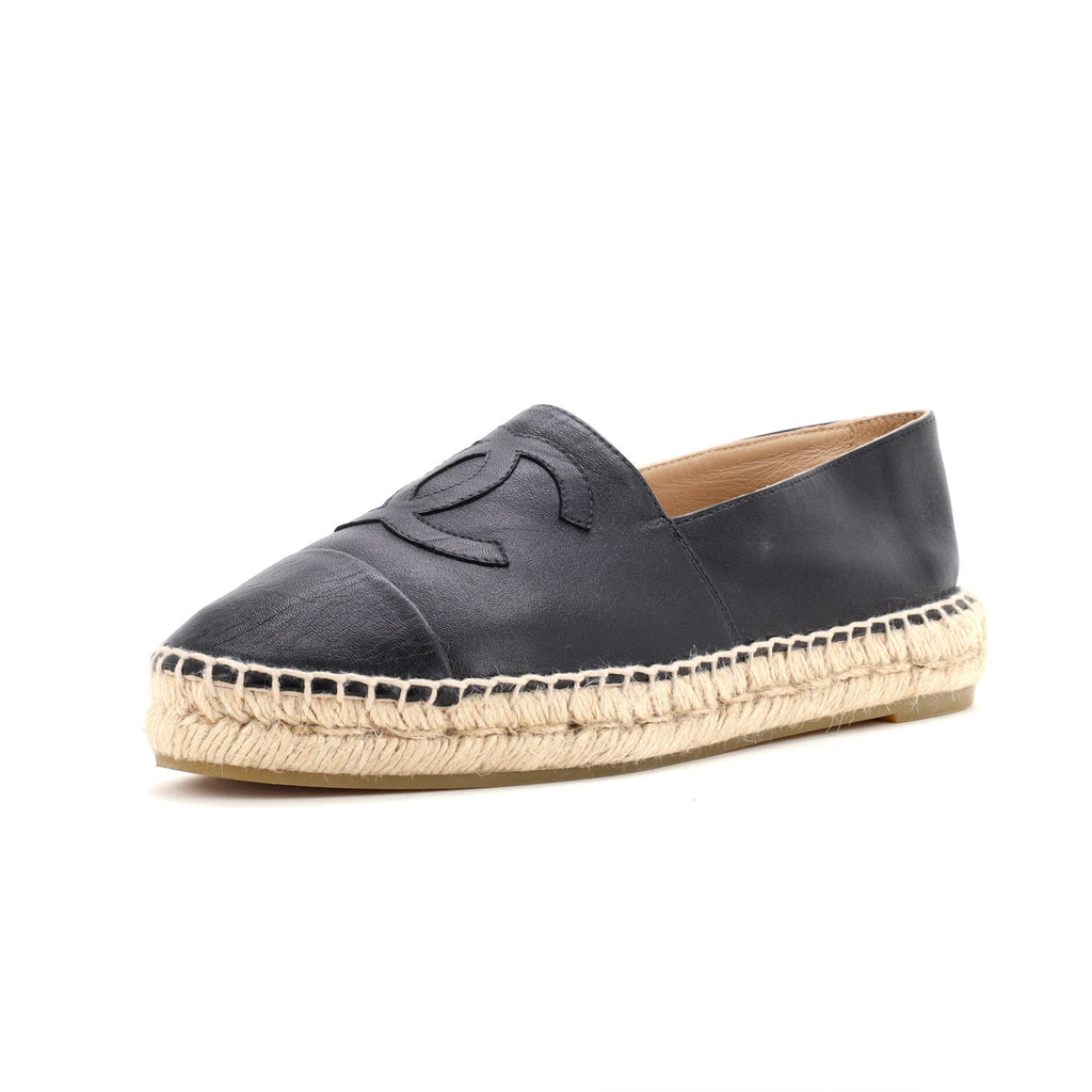 Women's CC Cap Toe Espadrilles Leather