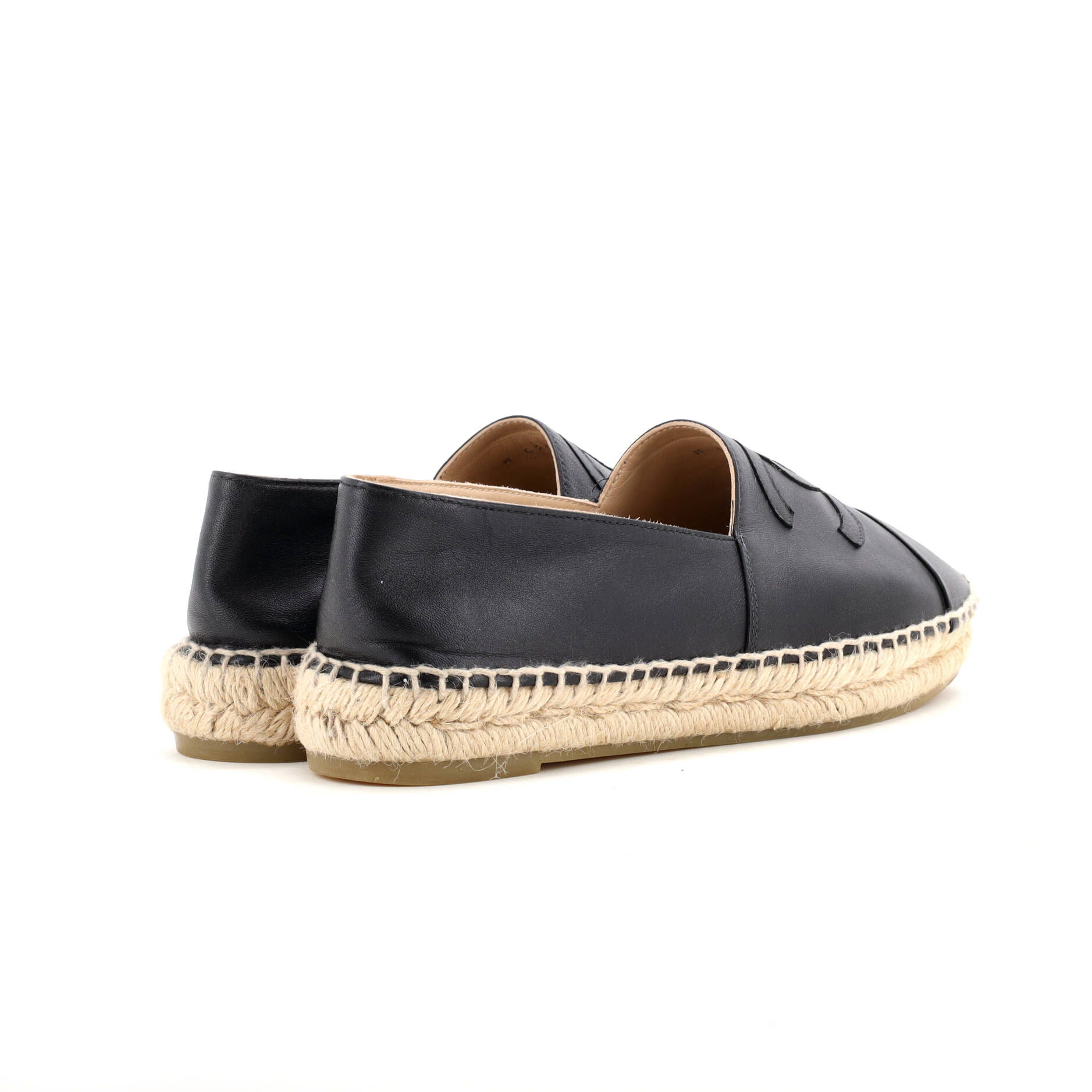Women's CC Cap Toe Espadrilles Leather