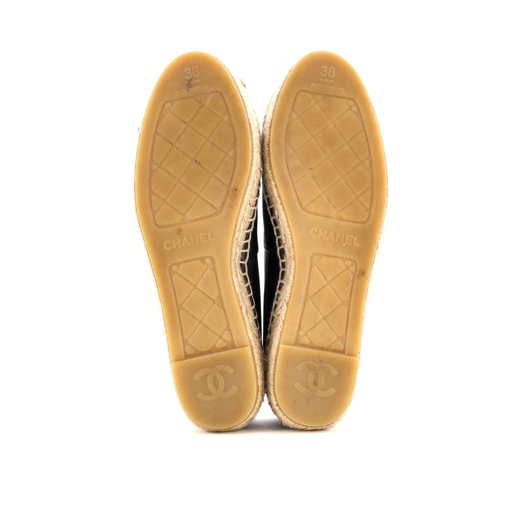 Women's CC Cap Toe Espadrilles Leather