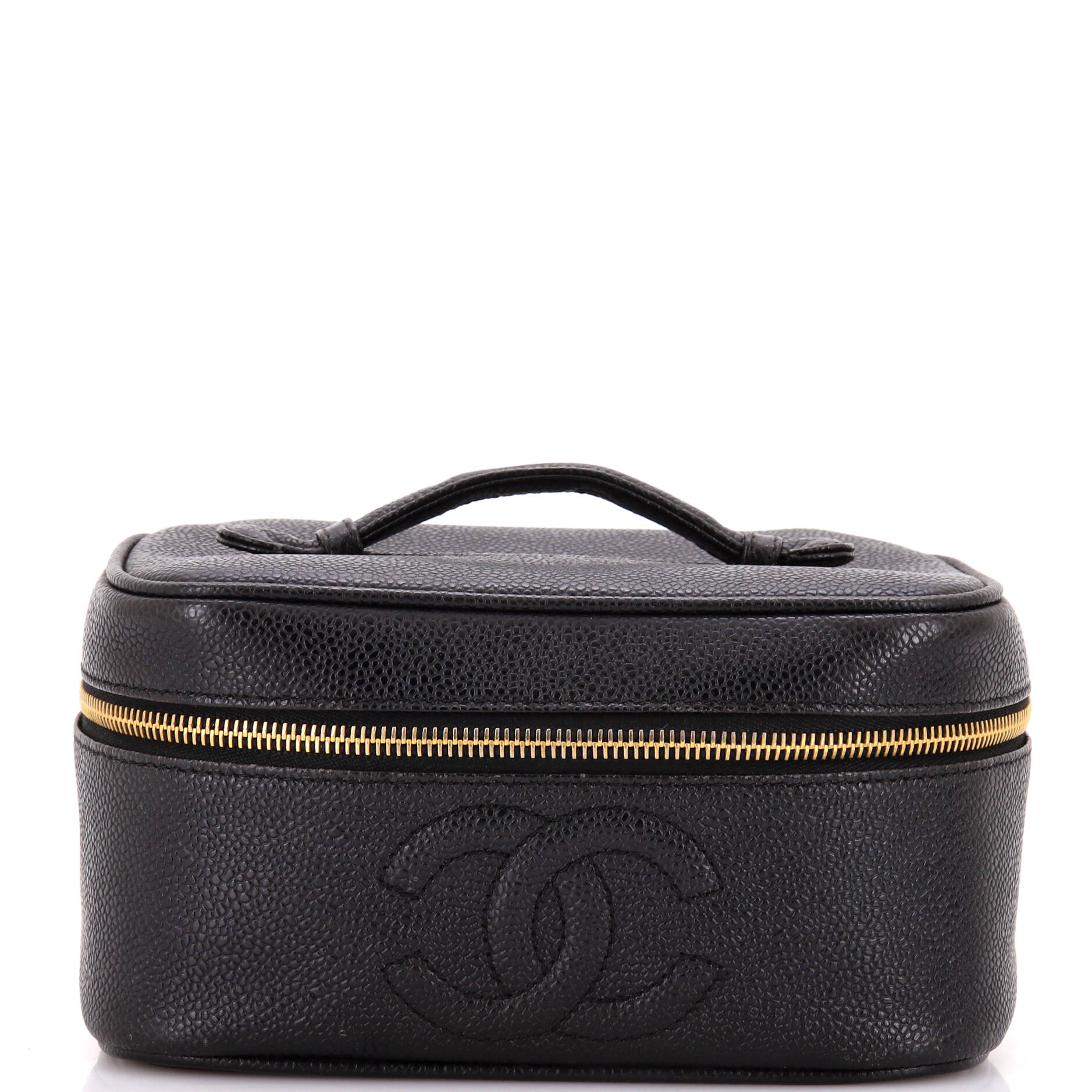 Vintage Timeless Cosmetic Case Caviar Medium