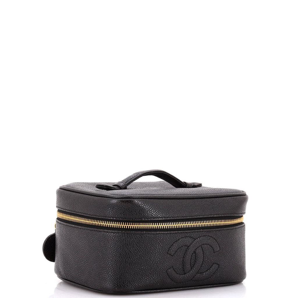 Vintage Timeless Cosmetic Case Caviar Medium