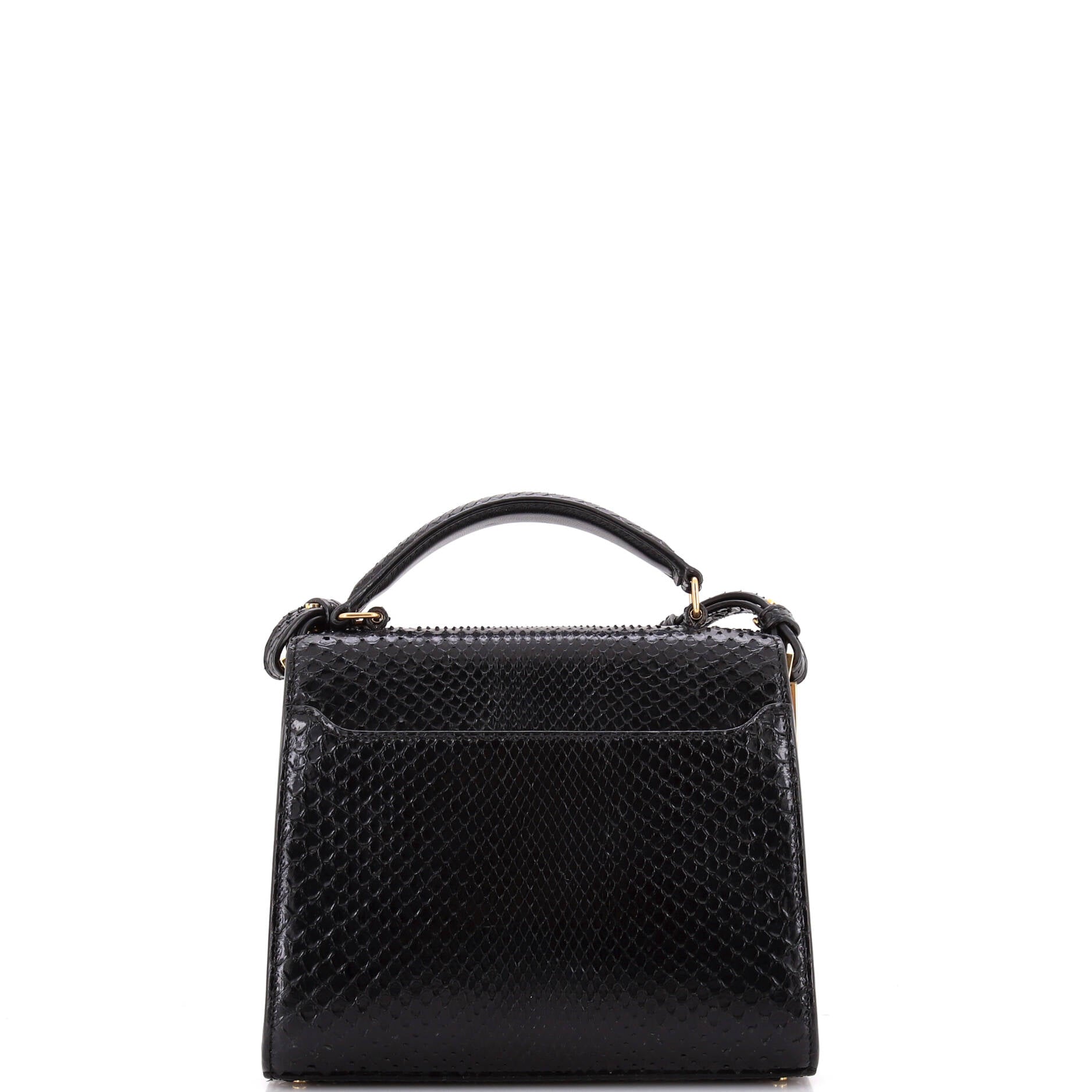 Cassandra Top Handle Bag Snakeskin Mini