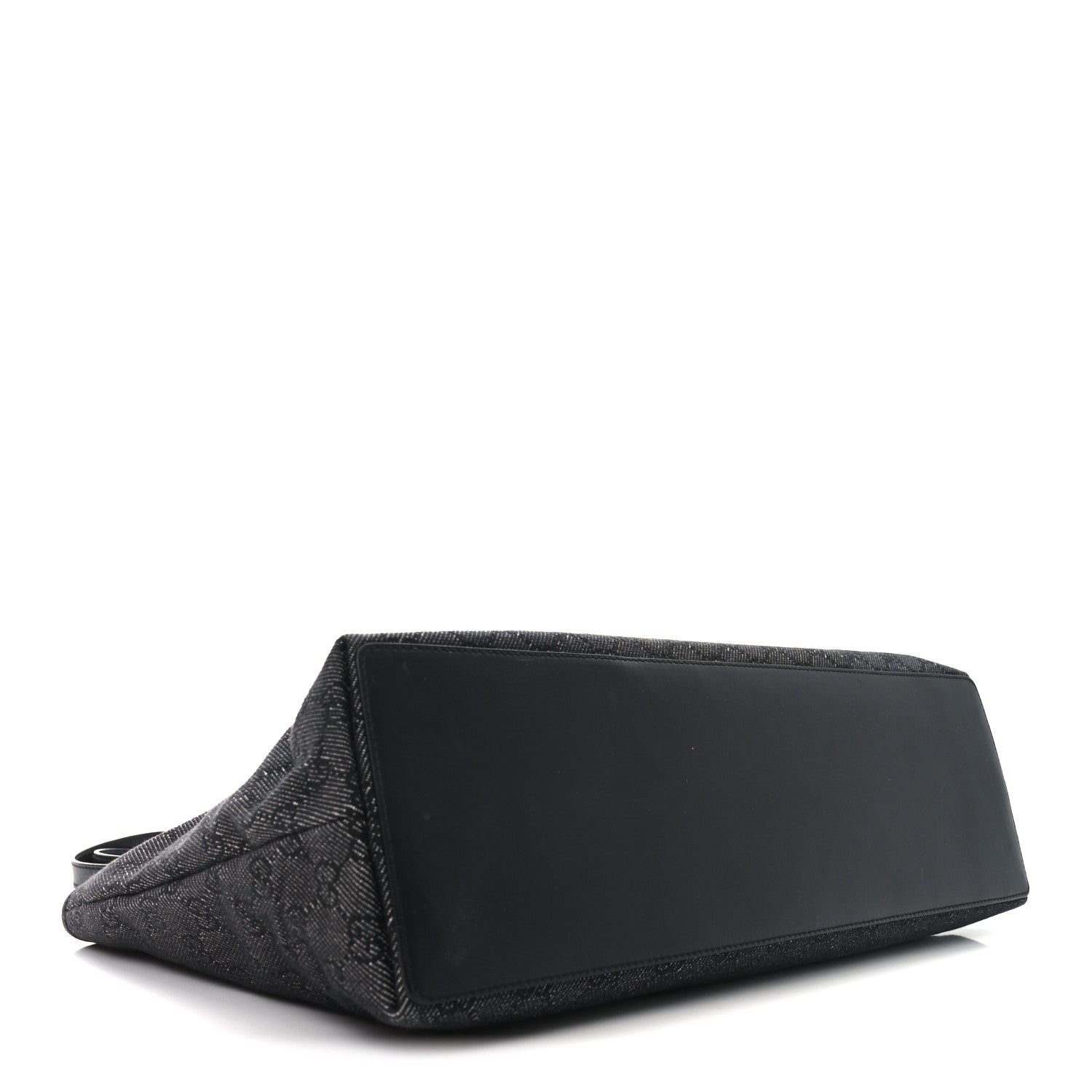 Denim Monogram Tote Black