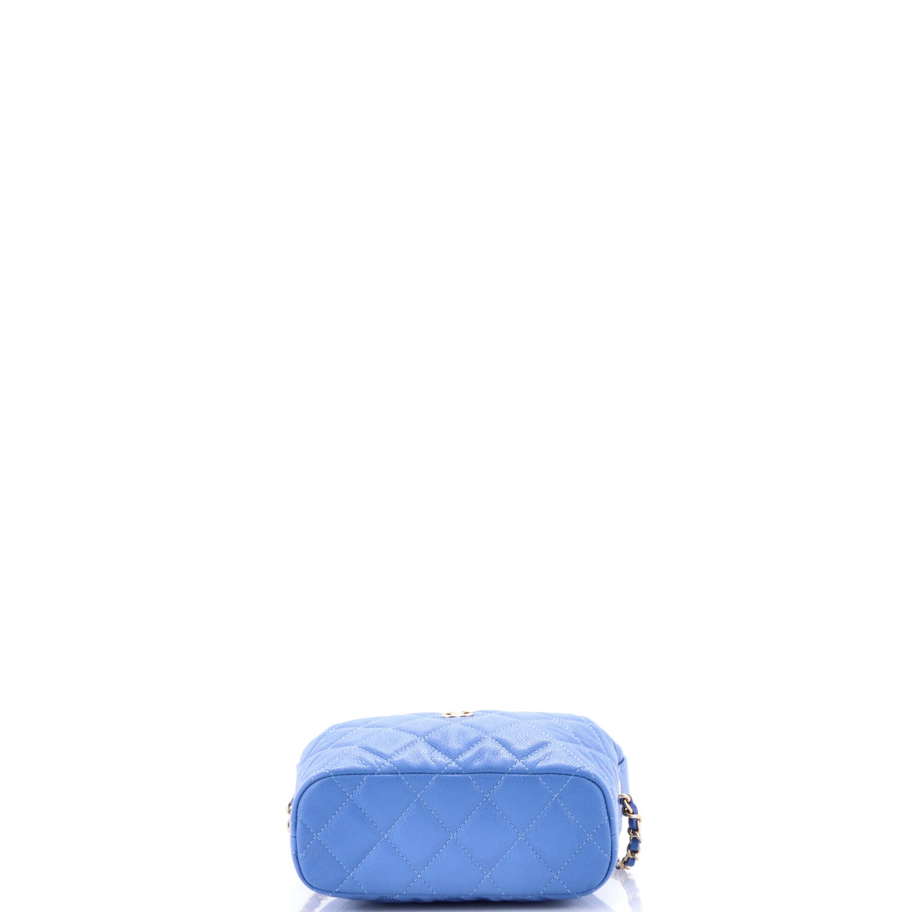 CC Hobo Clutch with Chain Quilted Caviar