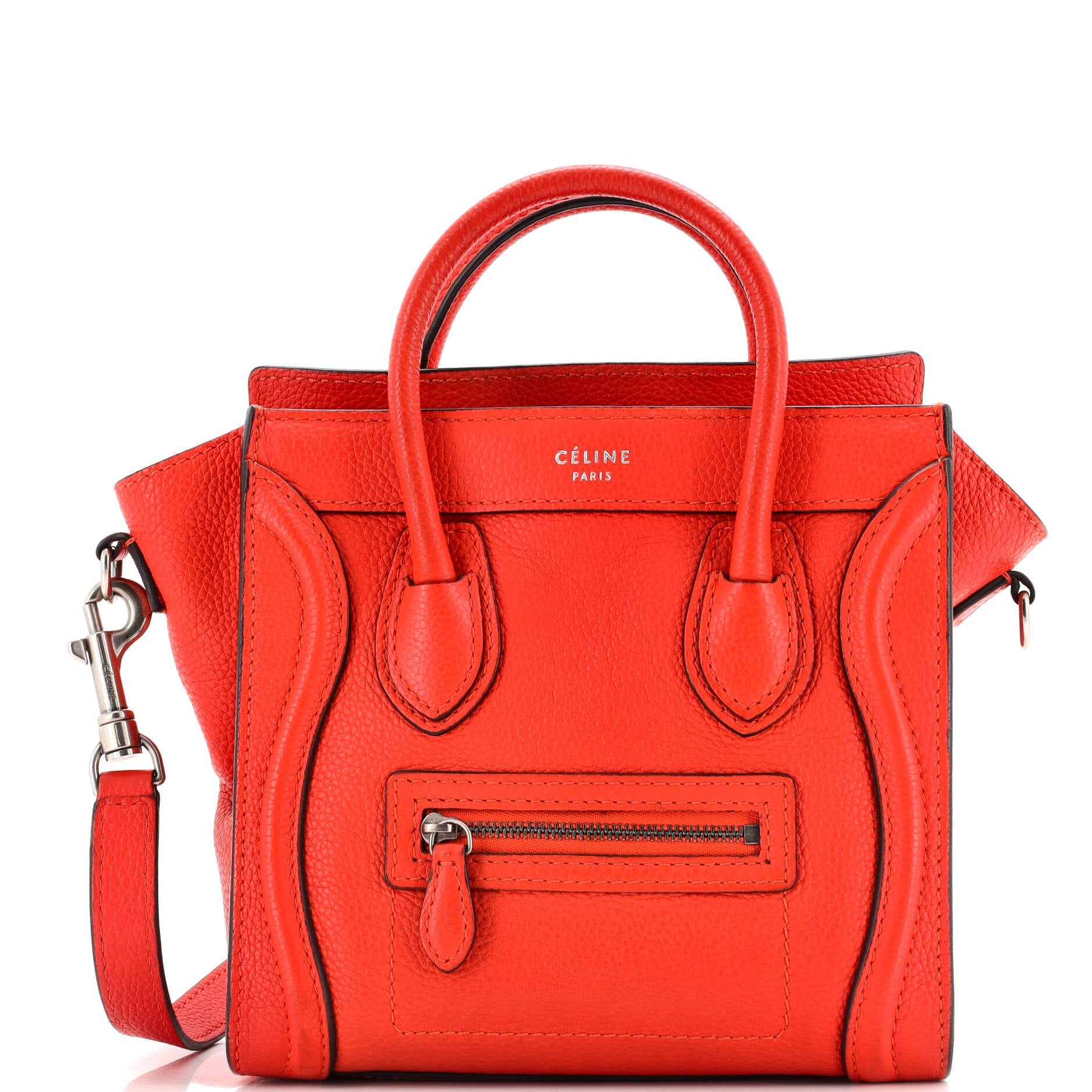 Luggage Bag Grainy Leather Nano