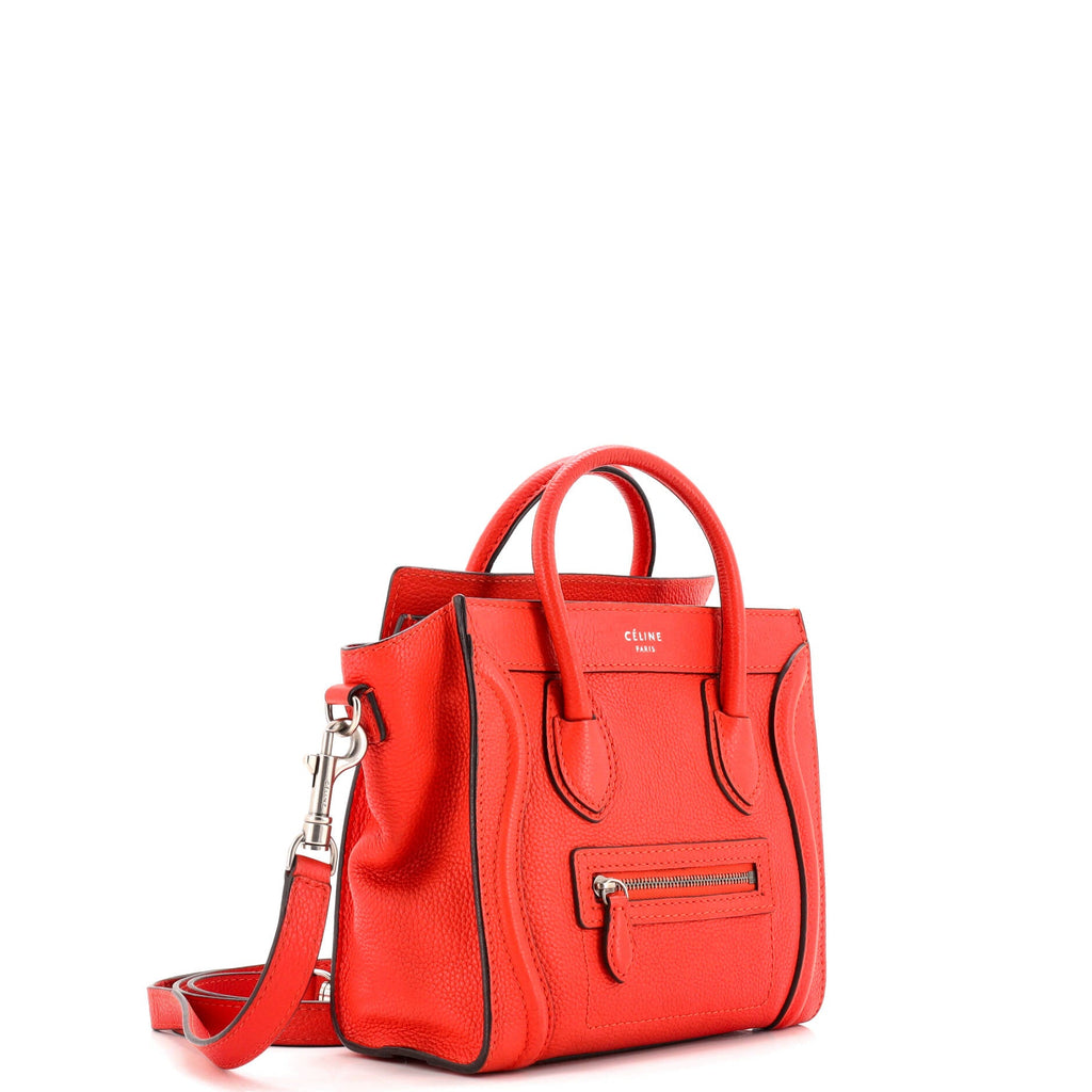 Luggage Bag Grainy Leather Nano