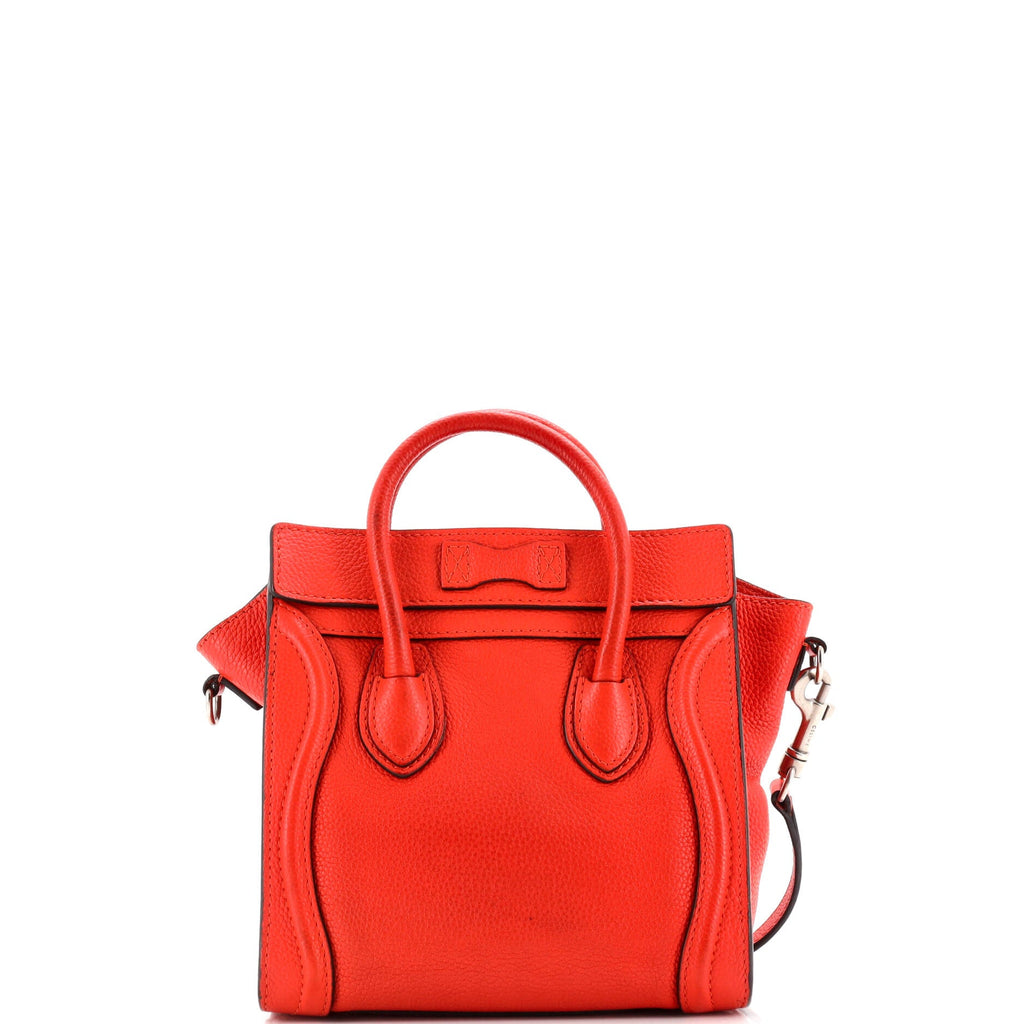 Luggage Bag Grainy Leather Nano