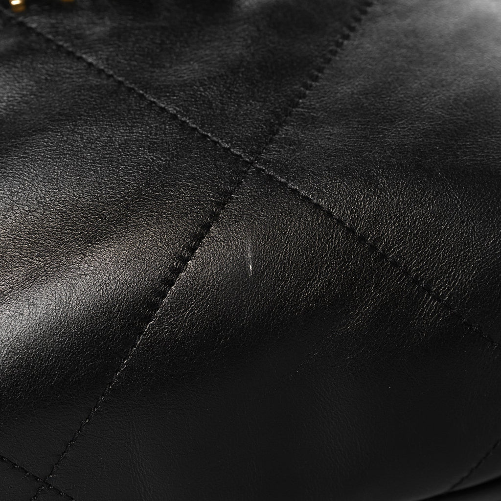 Shiny Calfskin Quilted Small Chanel 22 Black