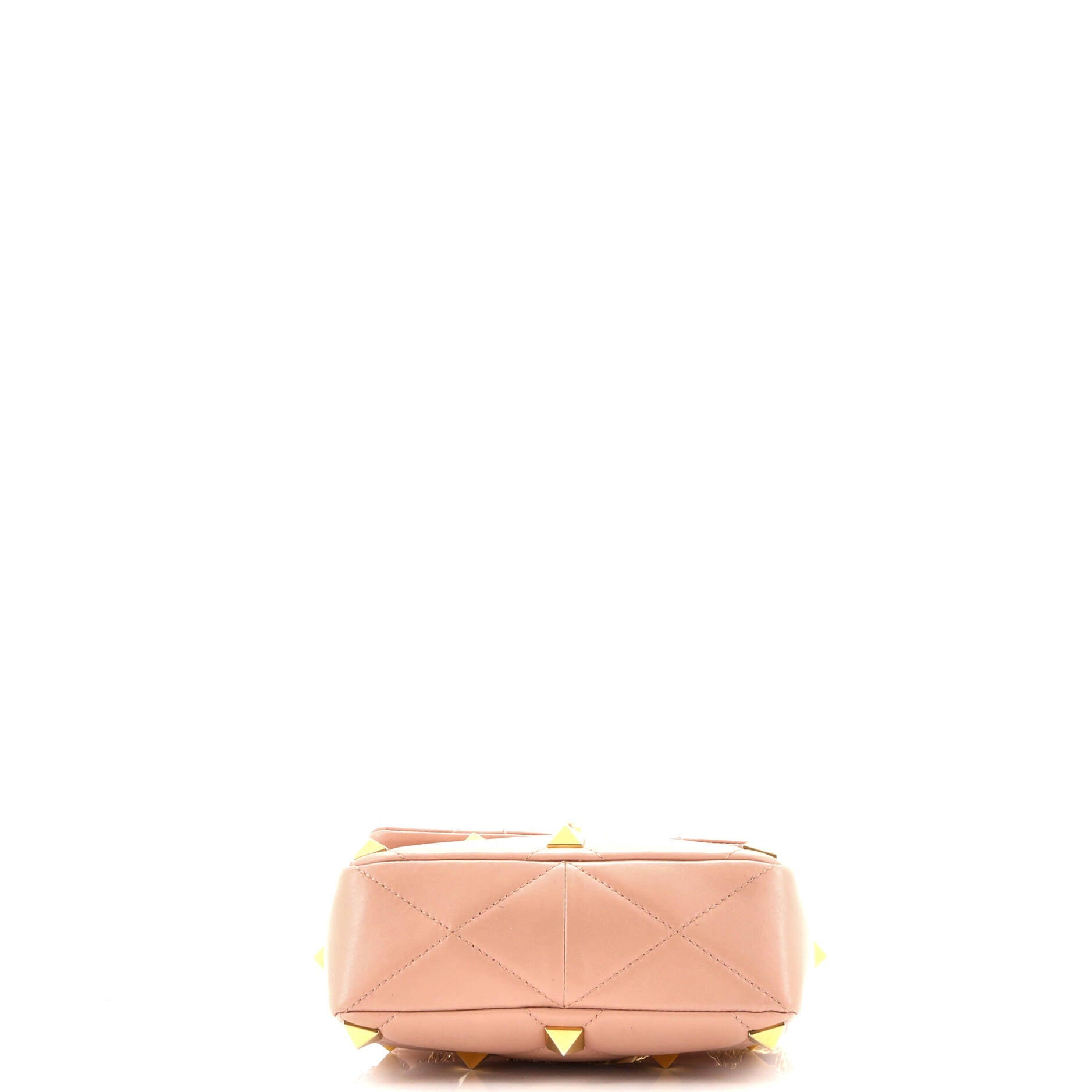 Roman Stud Flap Bag Quilted Leather Medium
