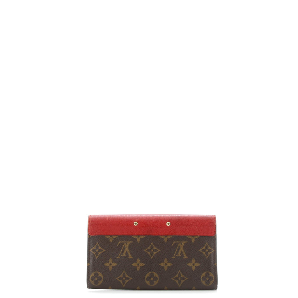 Pallas Wallet Monogram Canvas and Calfskin