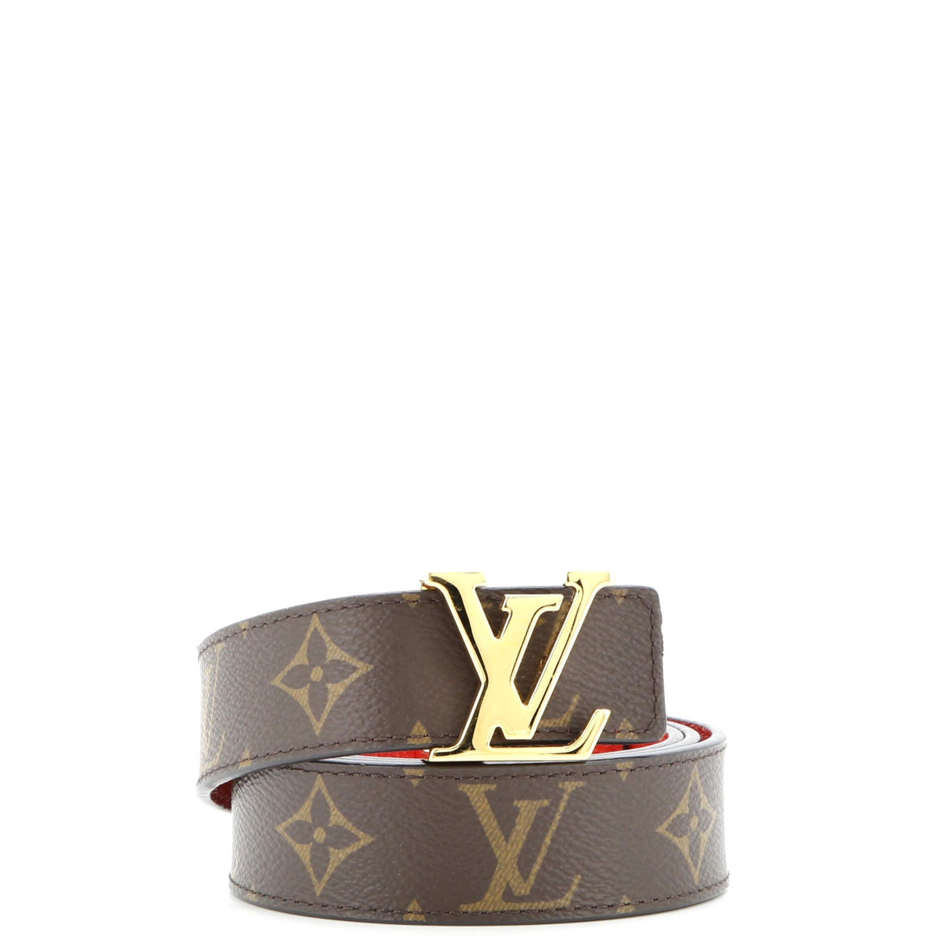 LV Initiales Belt Monogram Canvas Thin 95