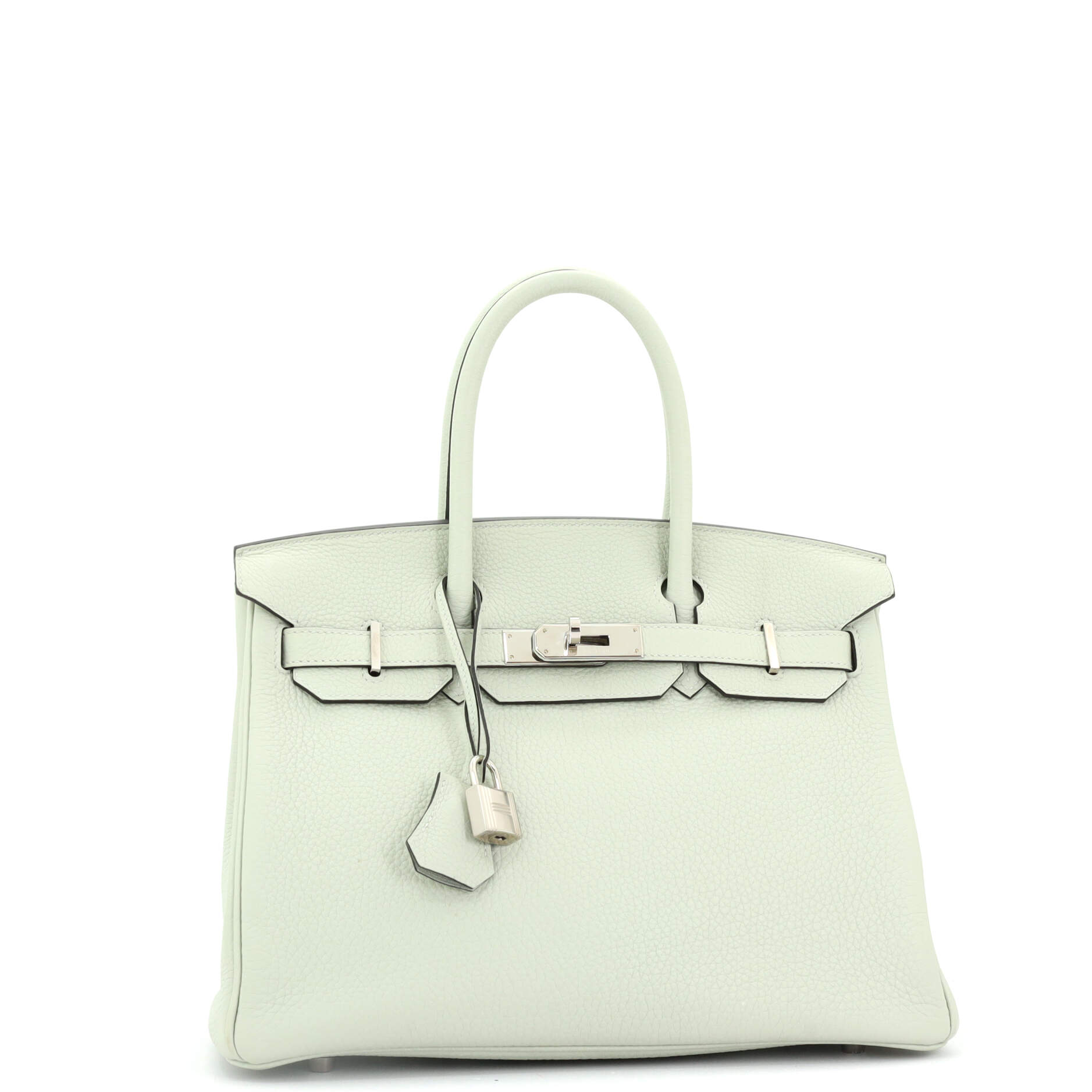 Birkin Handbag Vert Fizz Togo with Palladium Hardware 30