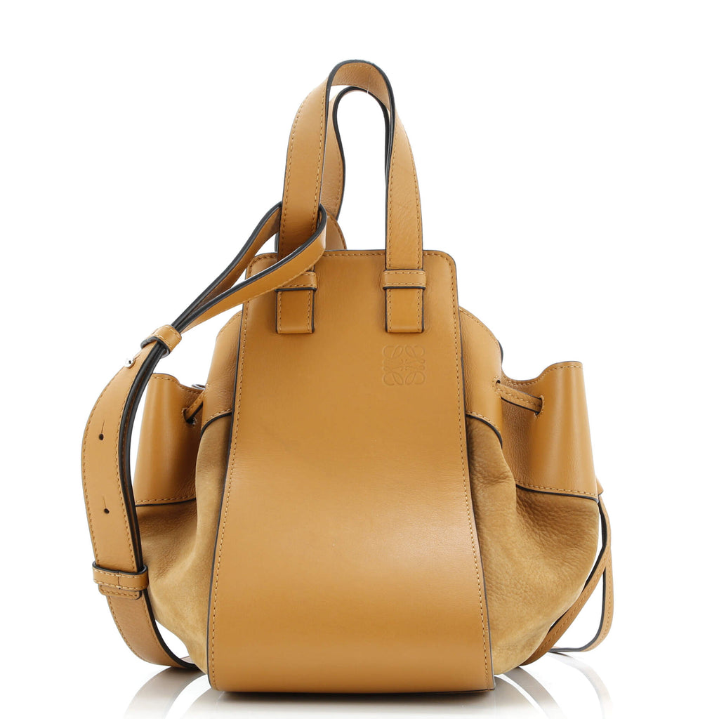 Hammock Bag Leather and Suede Small