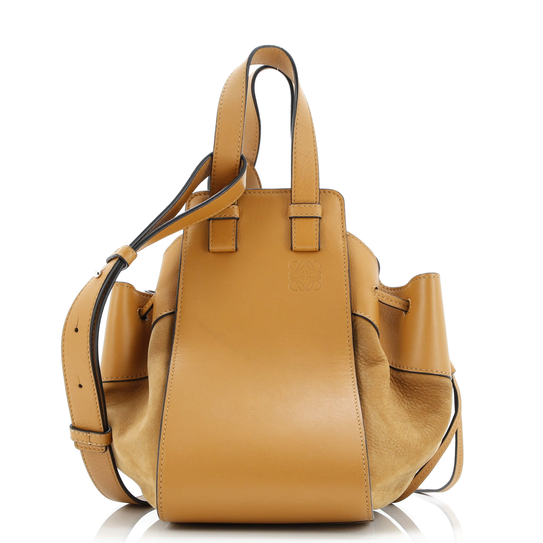 Hammock Bag Leather and Suede Small