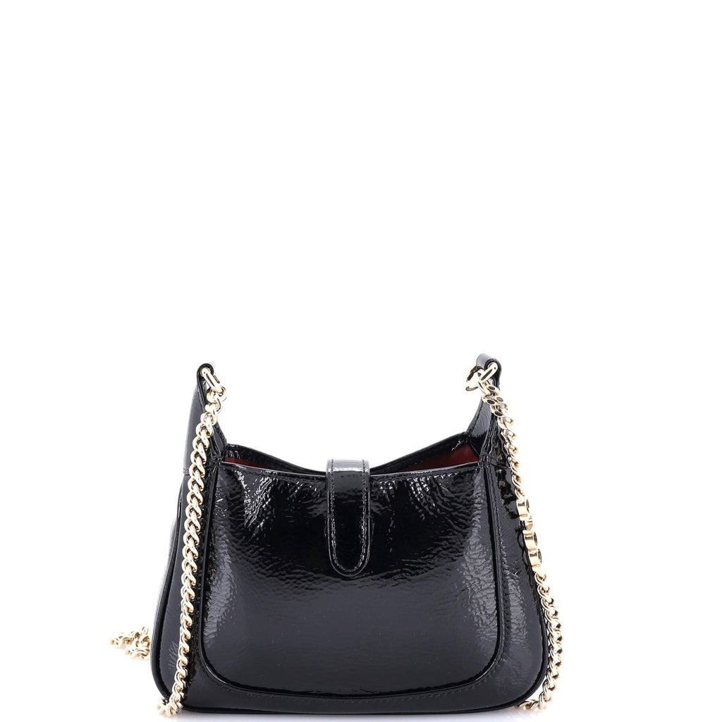 Jackie Notte Chain Hobo Patent Mini