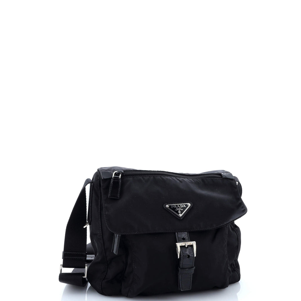 Buckle Messenger Bag Tessuto Small