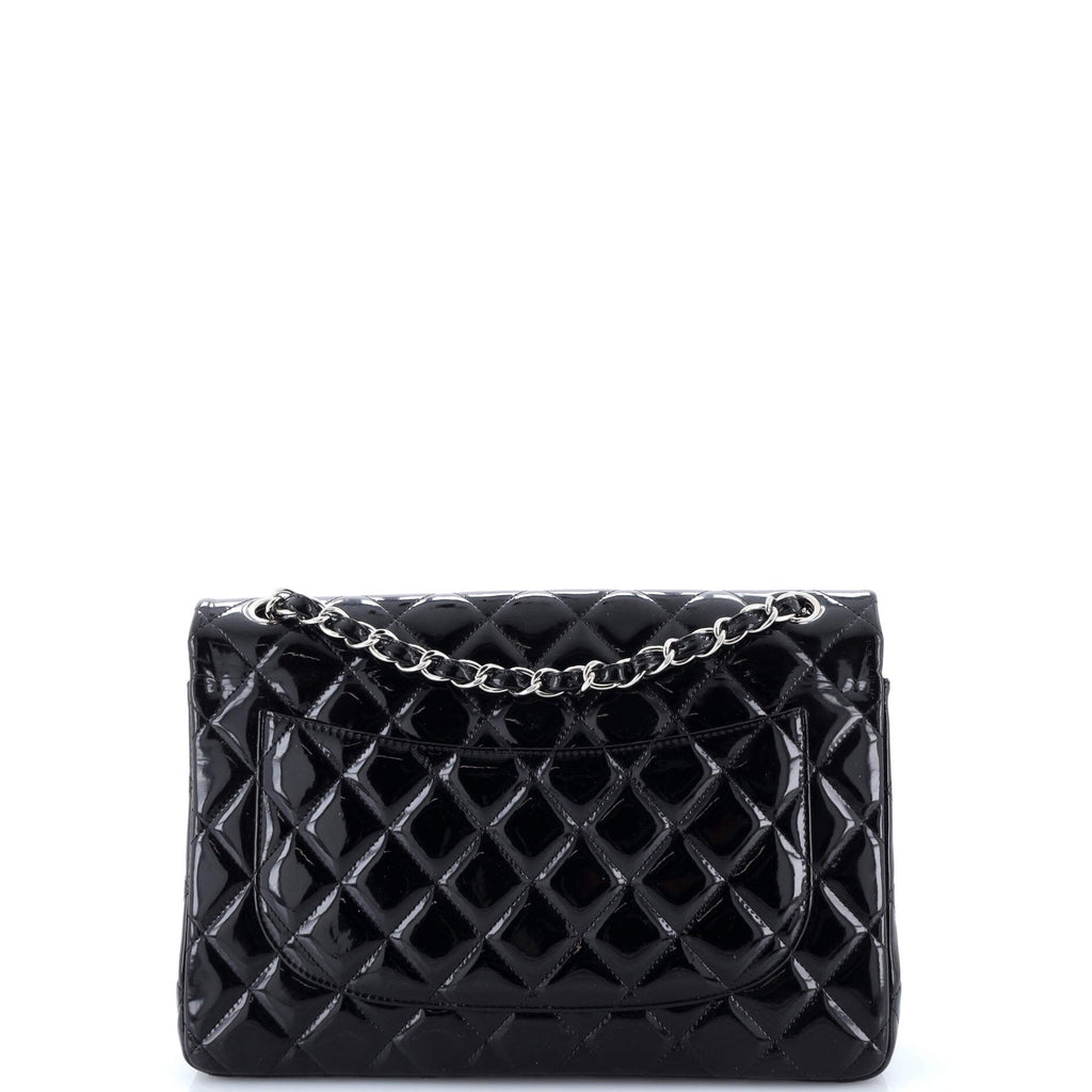 Classic Double Flap Bag Quilted Patent Jumbo