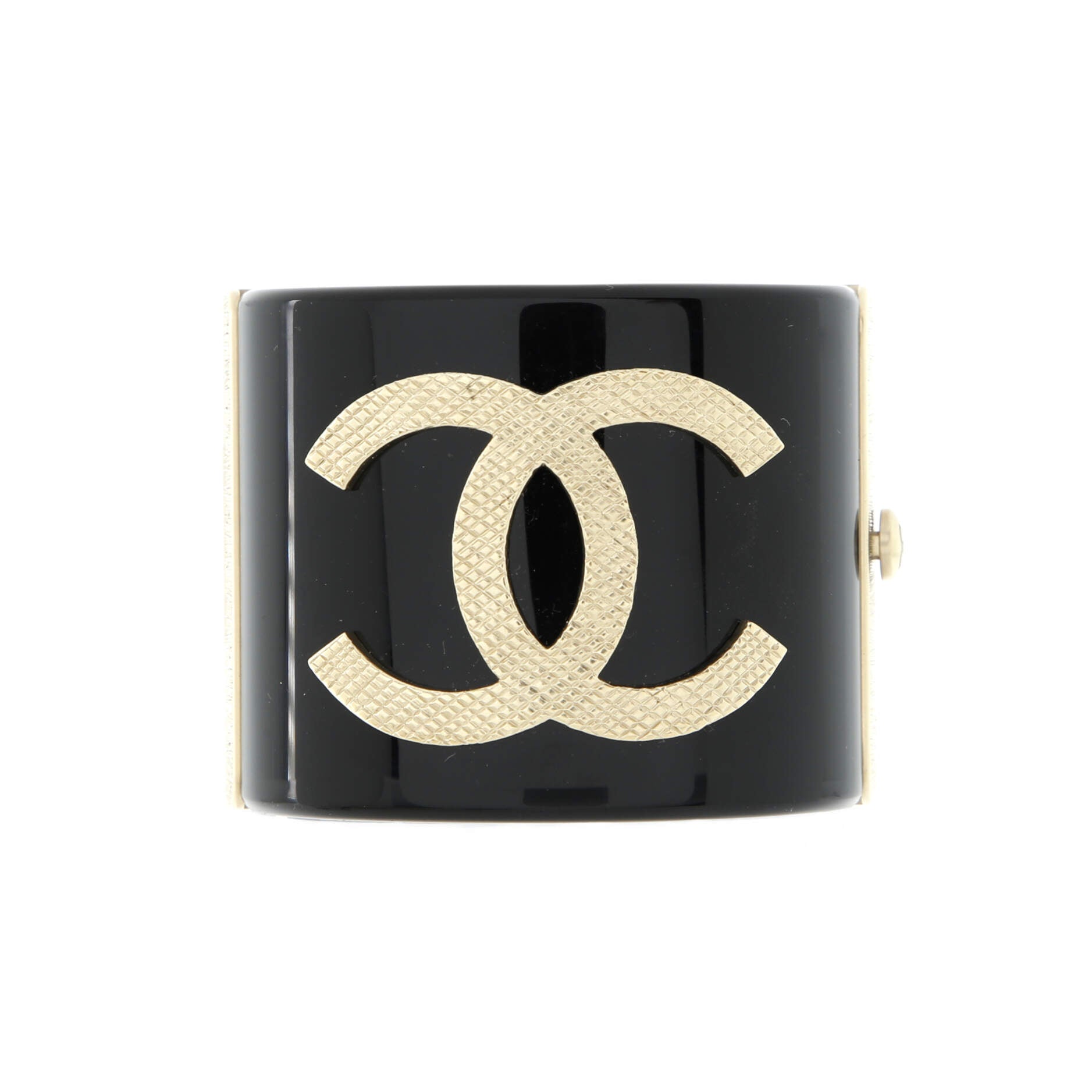 Quilted CC Cuff Bracelet Resin and Metal