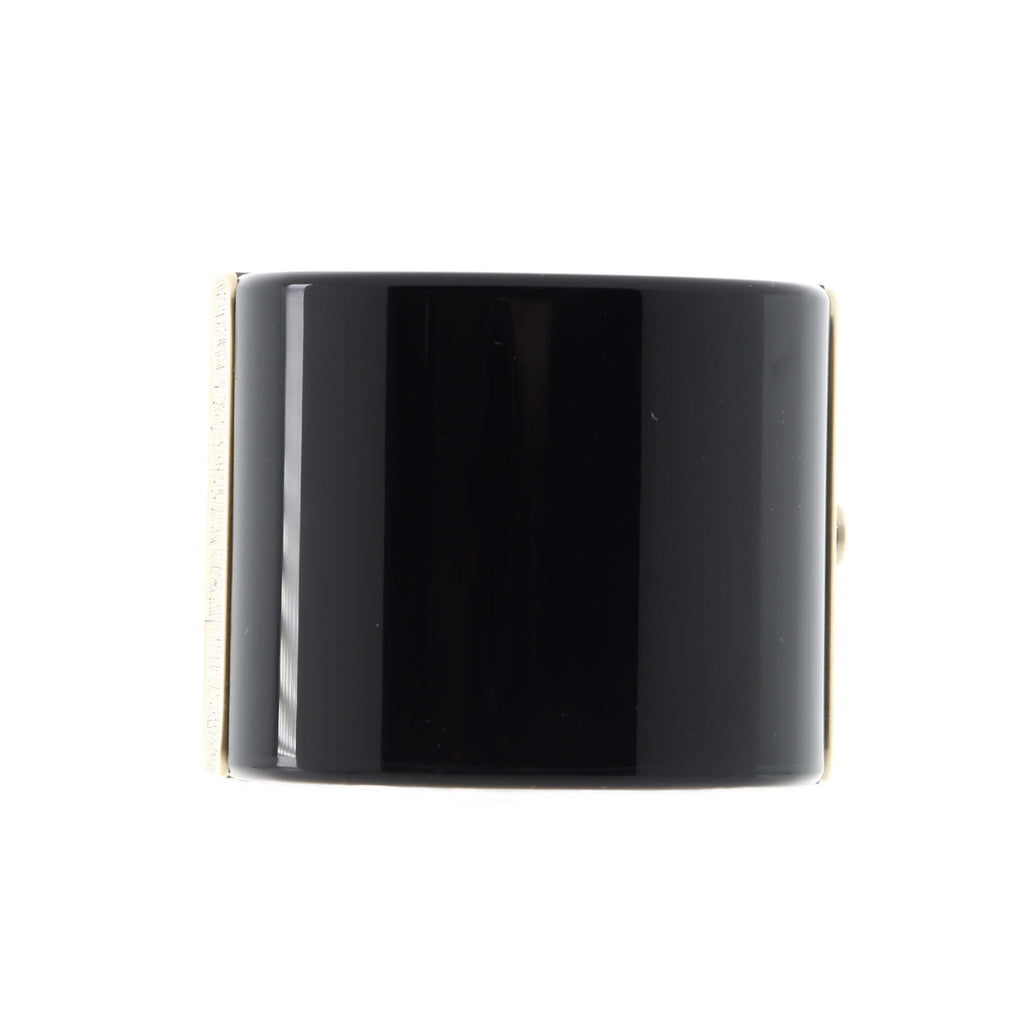 Quilted CC Cuff Bracelet Resin and Metal