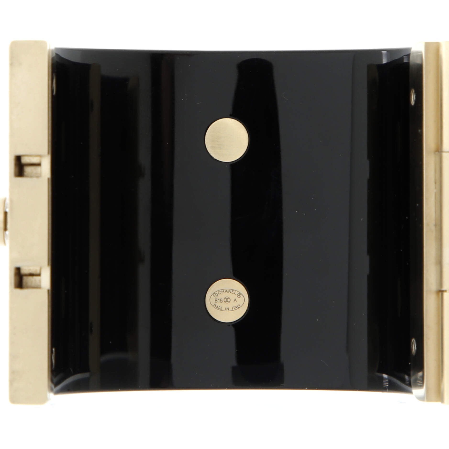 Quilted CC Cuff Bracelet Resin and Metal