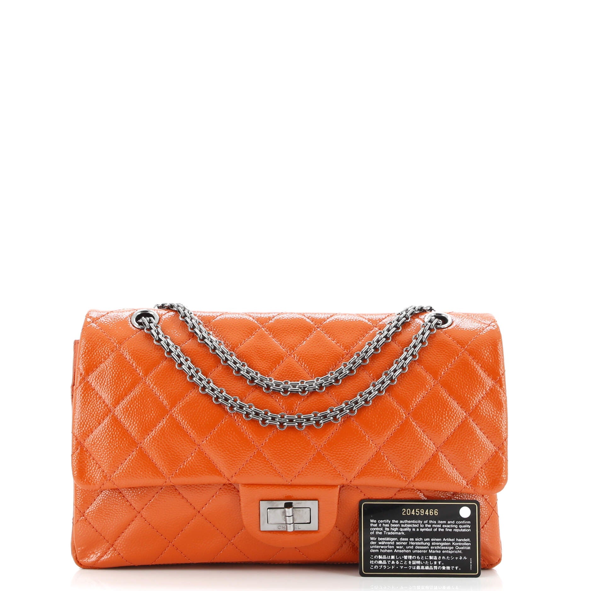 Reissue 2.55 Flap Bag Quilted Patent Caviar 226