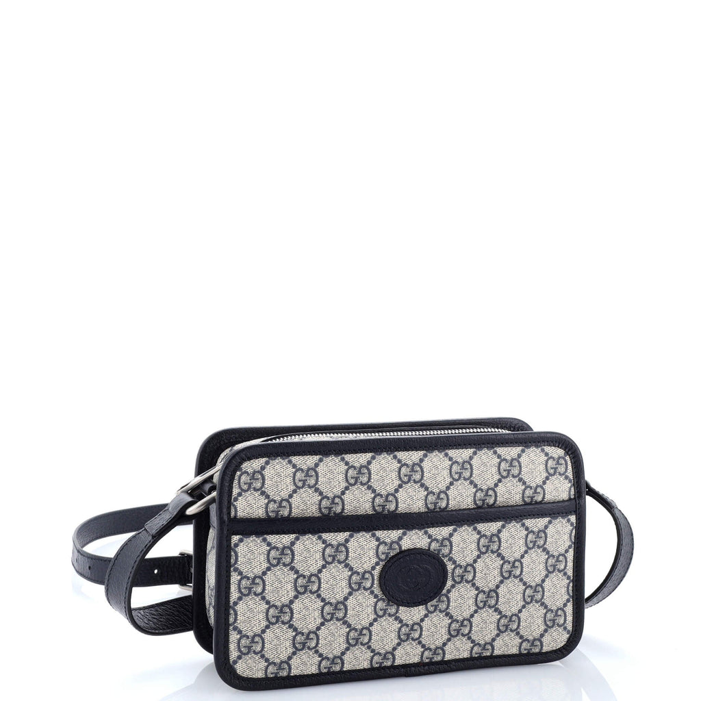 Interlocking G Patch Camera Bag GG Coated Canvas Mini