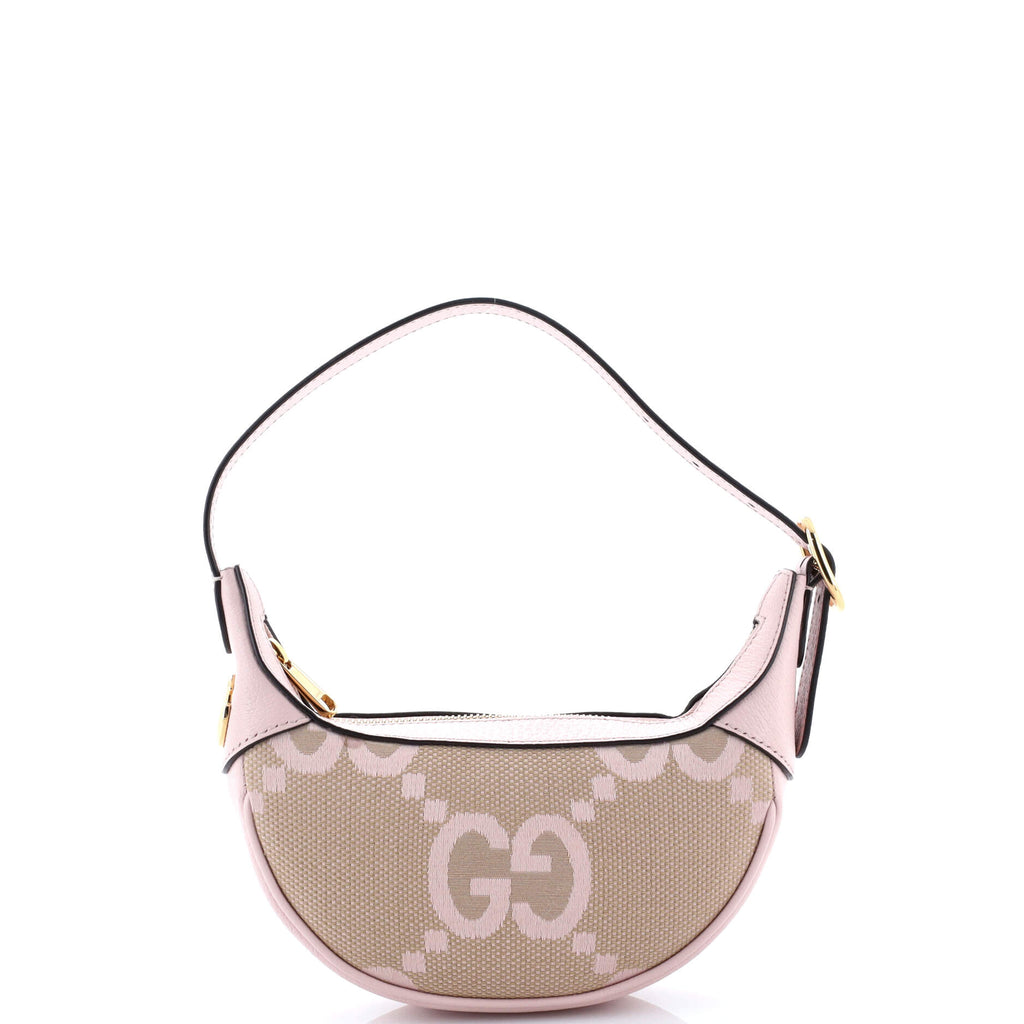 Ophidia Half Moon Bag Jumbo GG Canvas Mini