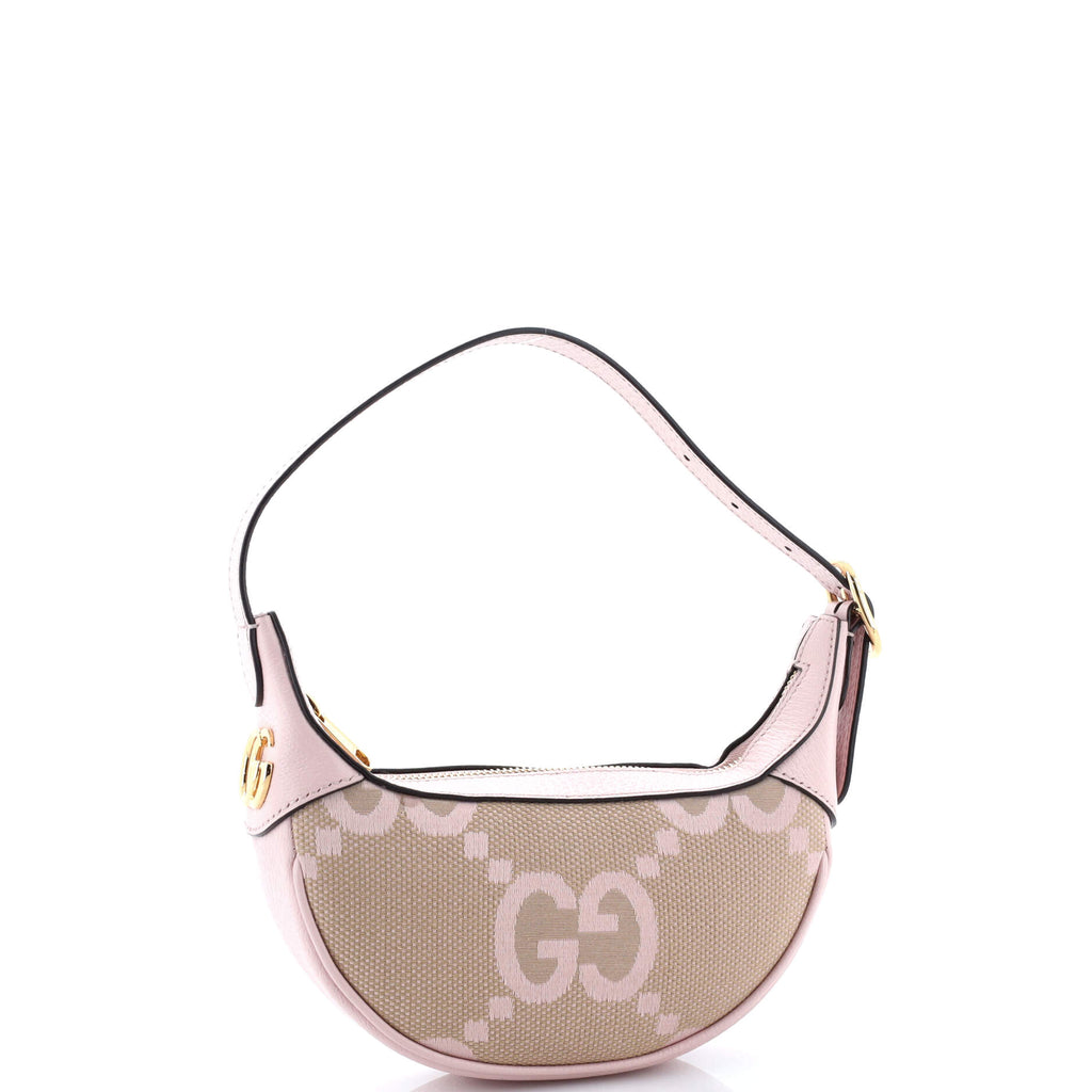 Ophidia Half Moon Bag Jumbo GG Canvas Mini
