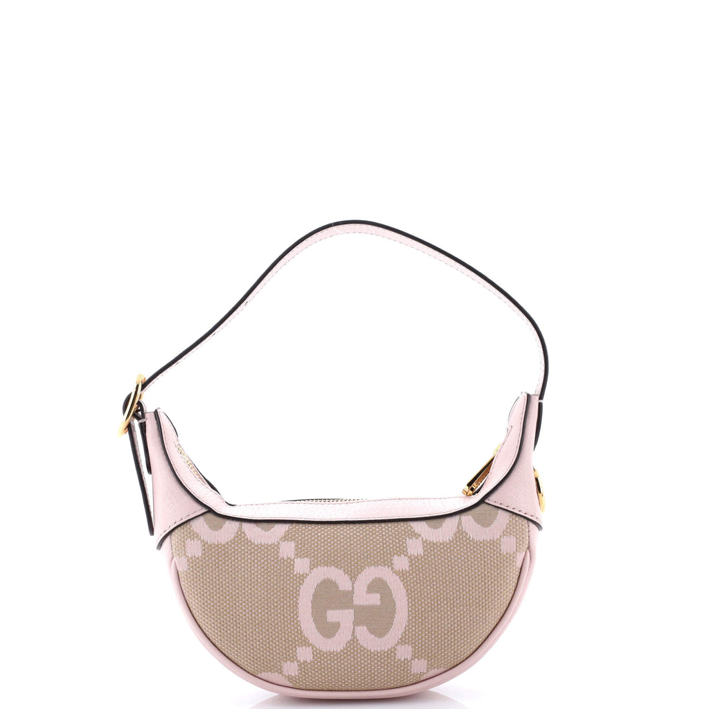 Ophidia Half Moon Bag Jumbo GG Canvas Mini