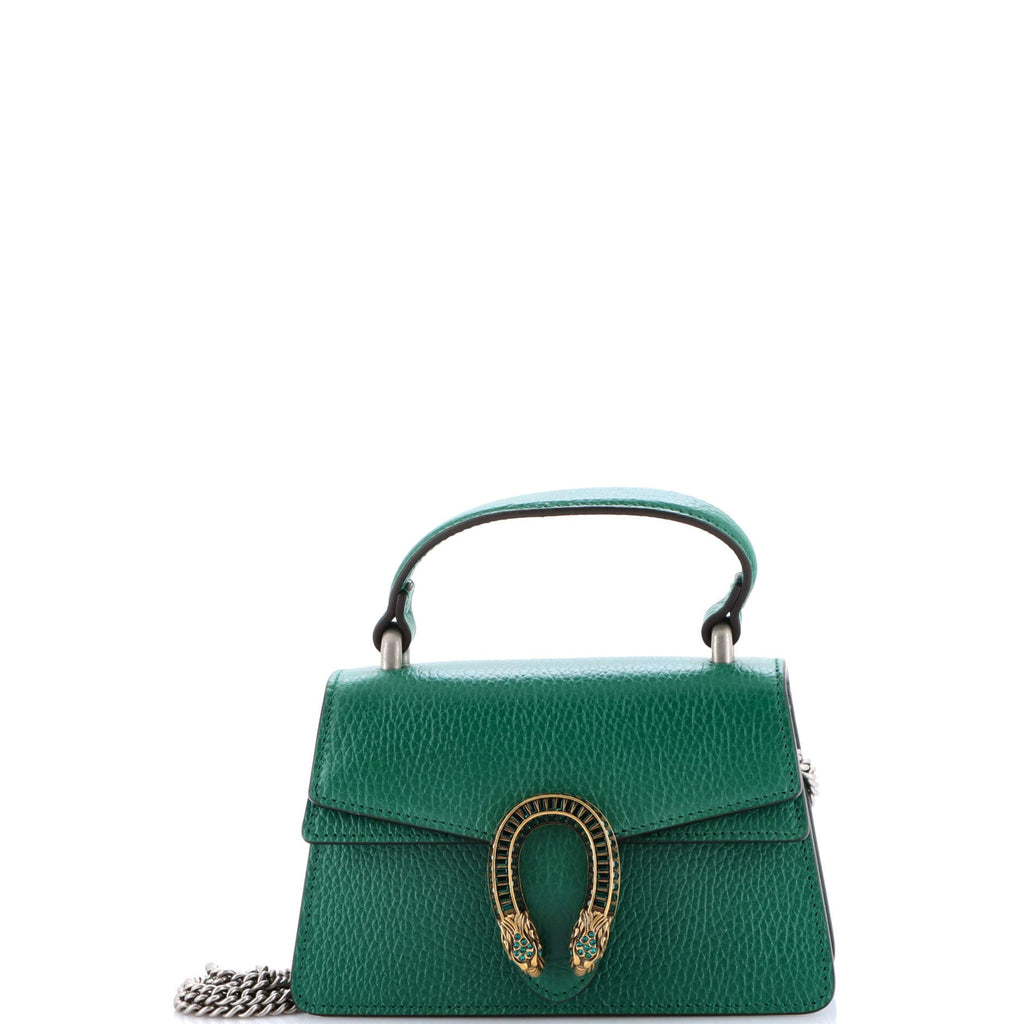 Dionysus Top Handle Bag Leather with Crystals Mini