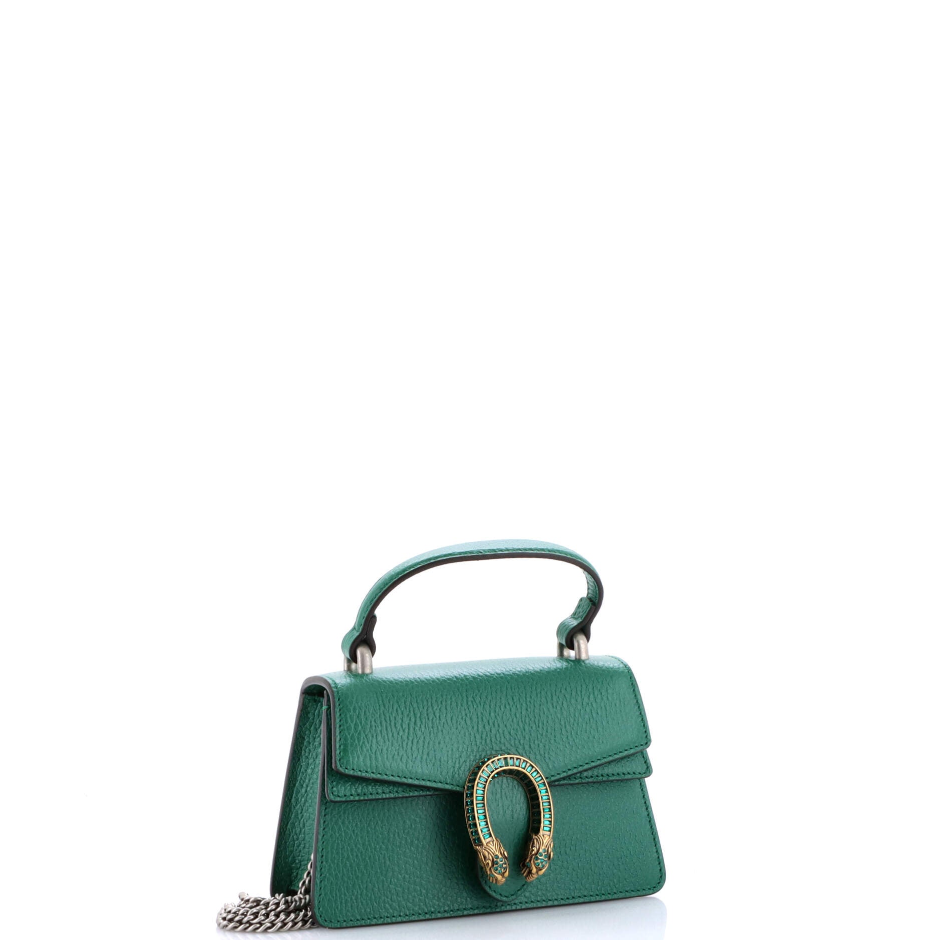 Dionysus Top Handle Bag Leather with Crystals Mini