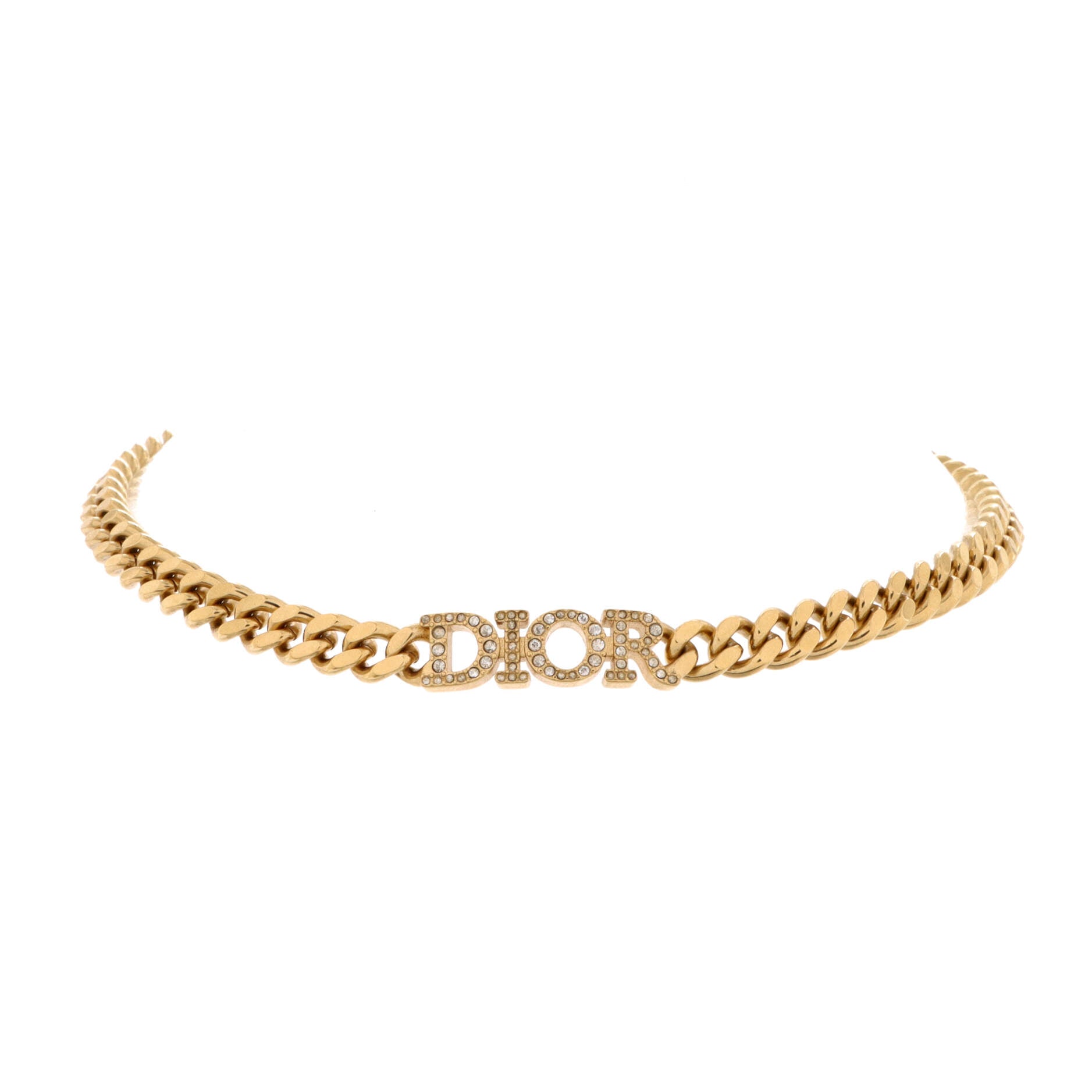 Dio(r)evolution Choker Necklace Metal with Crystals