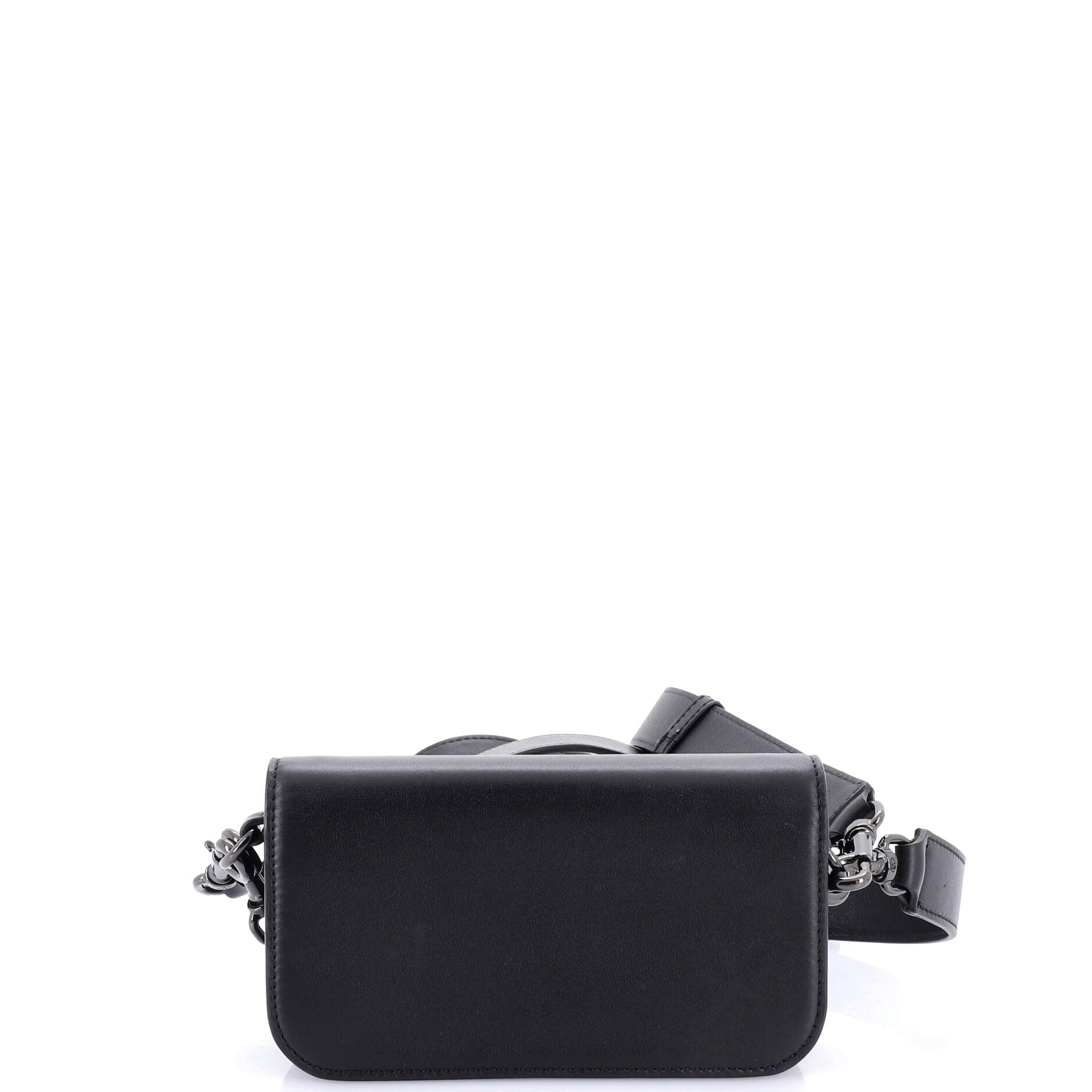 VLogo Flap Shoulder Bag Leather Mini