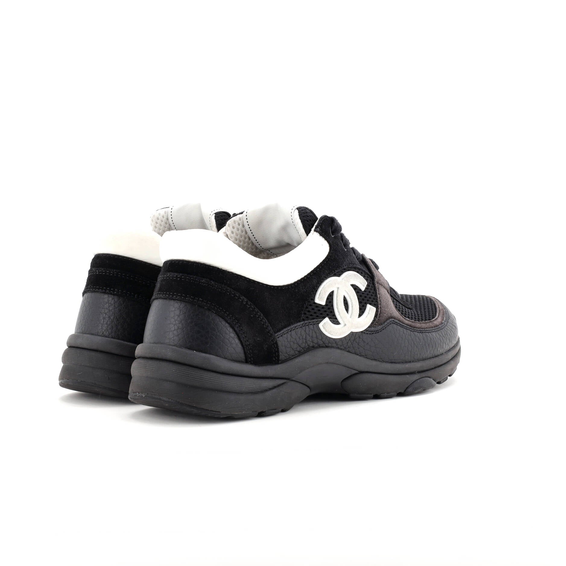 Women's CC Low-Top Sneakers Leather and Mesh