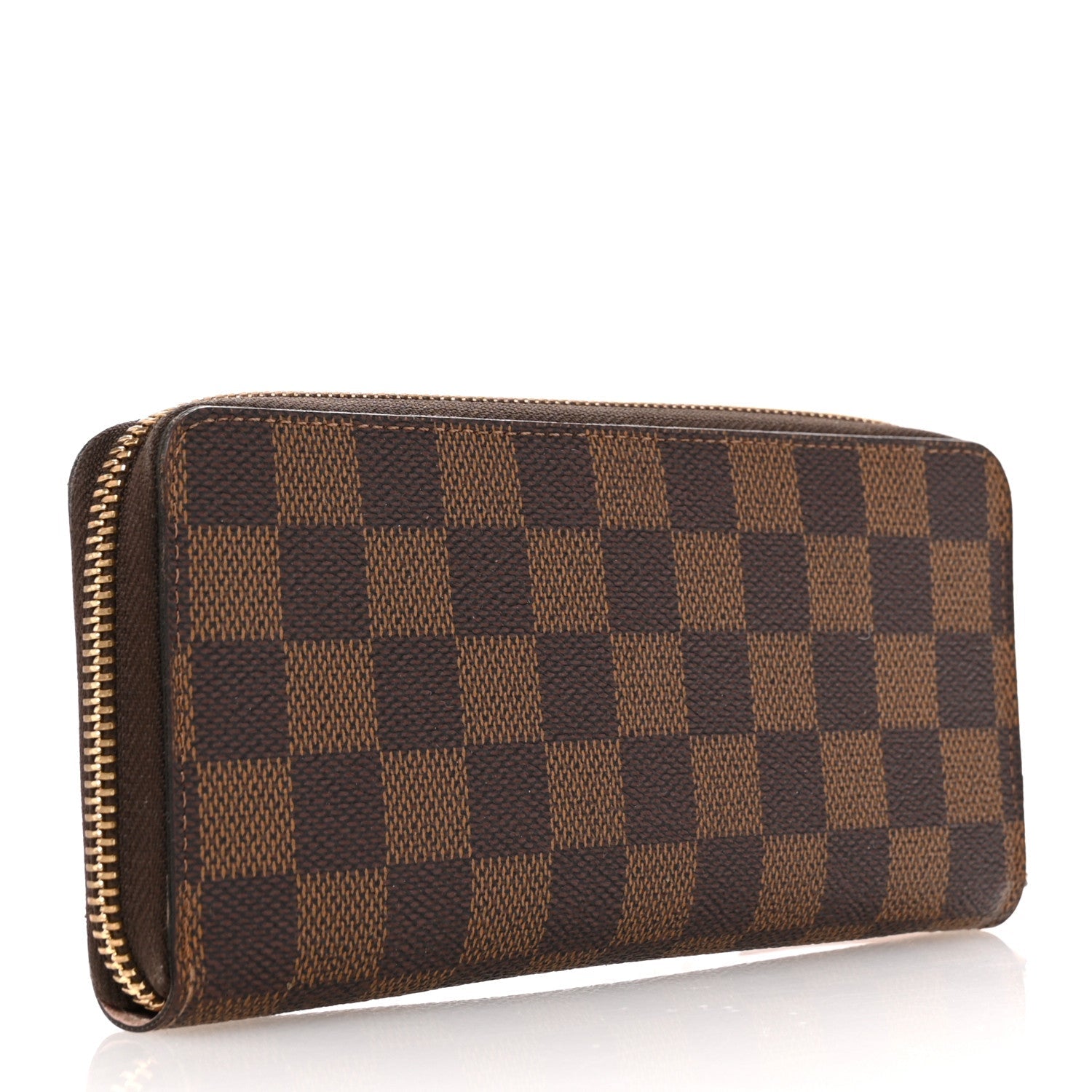 Damier Ebene Clemence Wallet Rose Ballerine